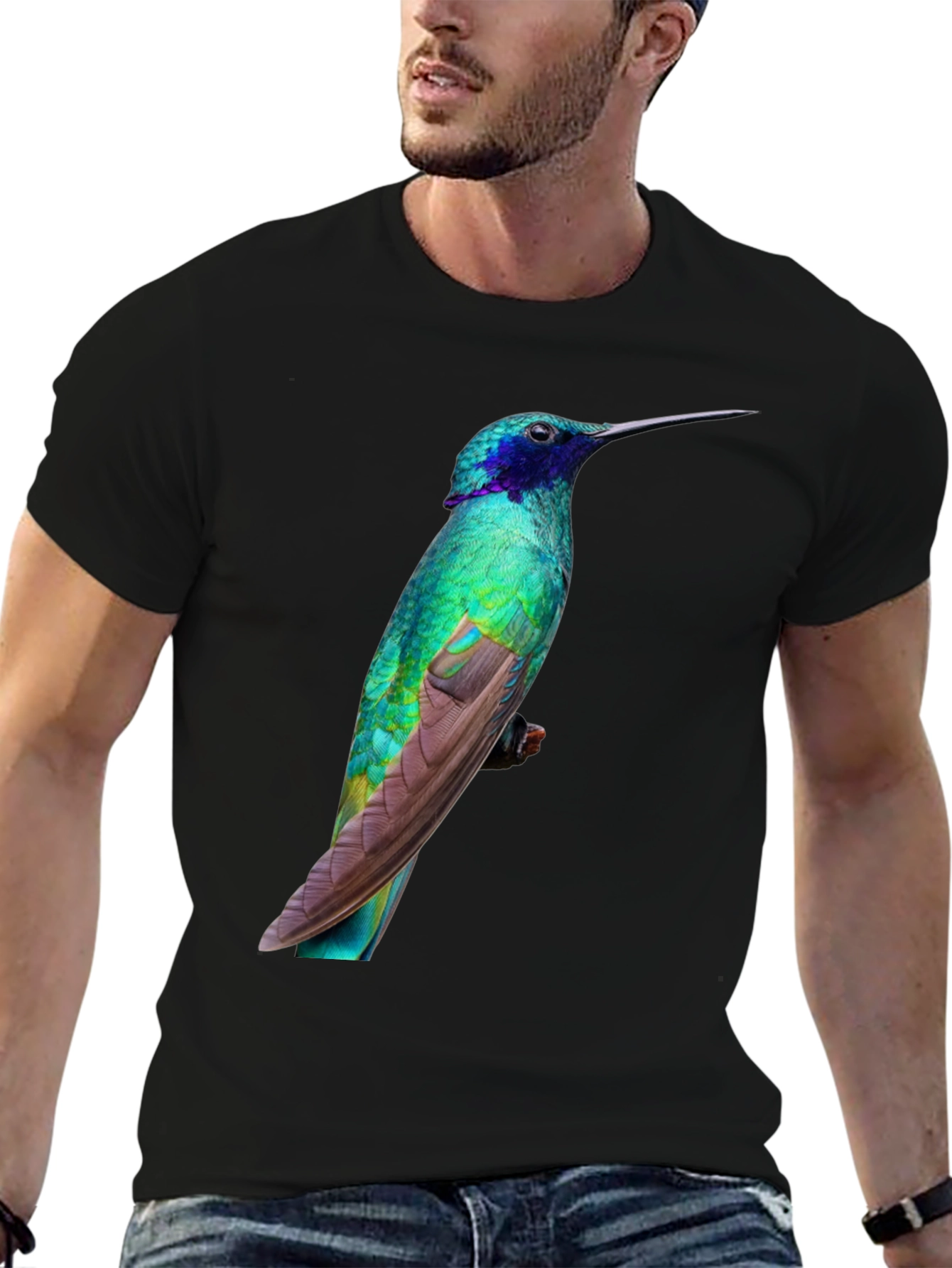 Hummingbird Graphic Tee - Black T-Shirt