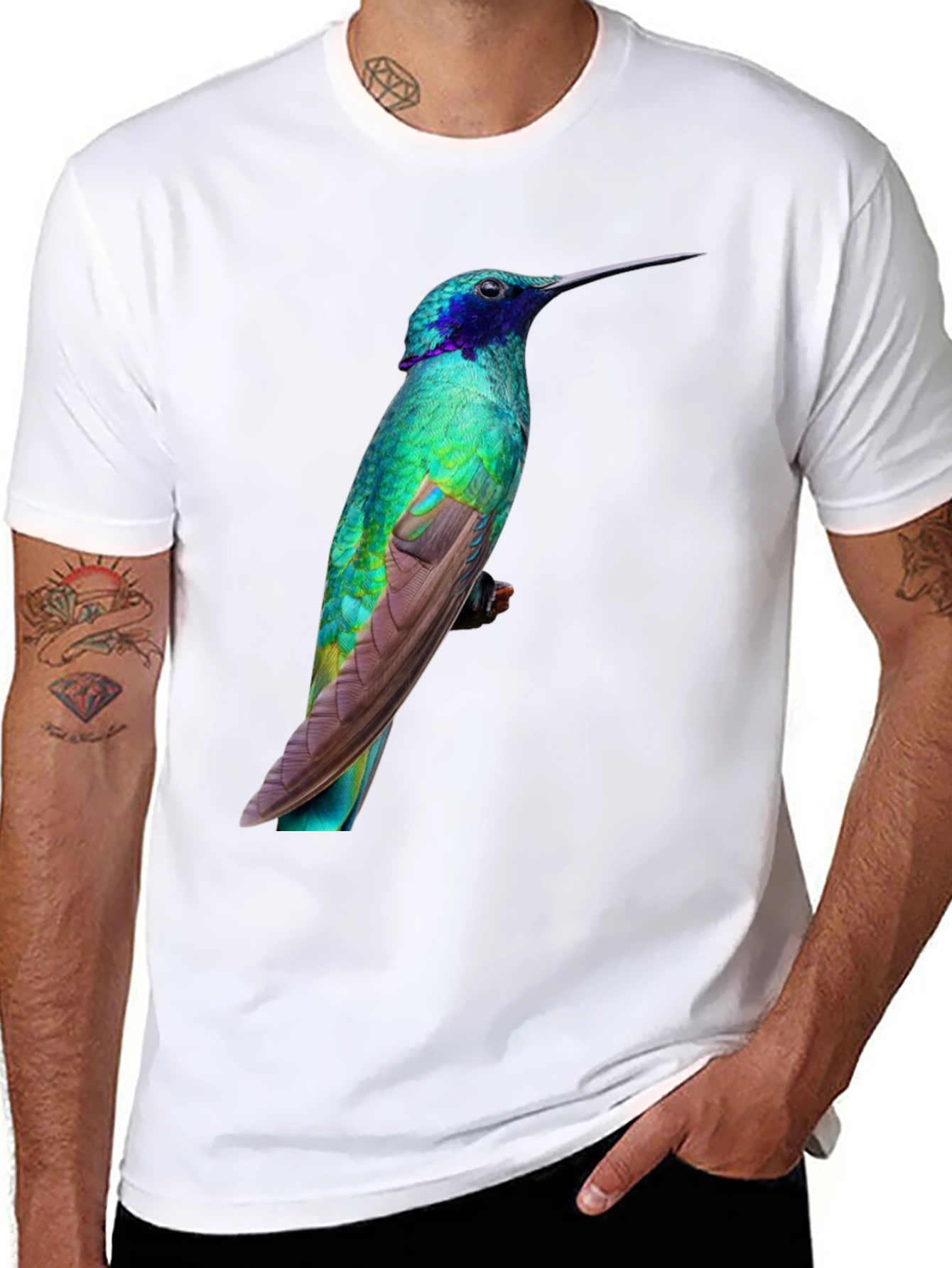 Hummingbird Graphic Tee - Black T-Shirt