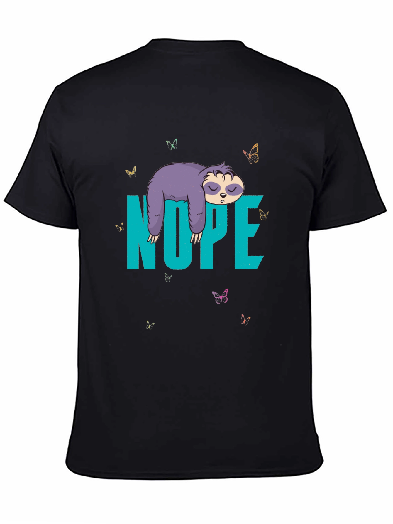Sloth Nope Graphic Tee - Funny Lazy Animal T-Shirt