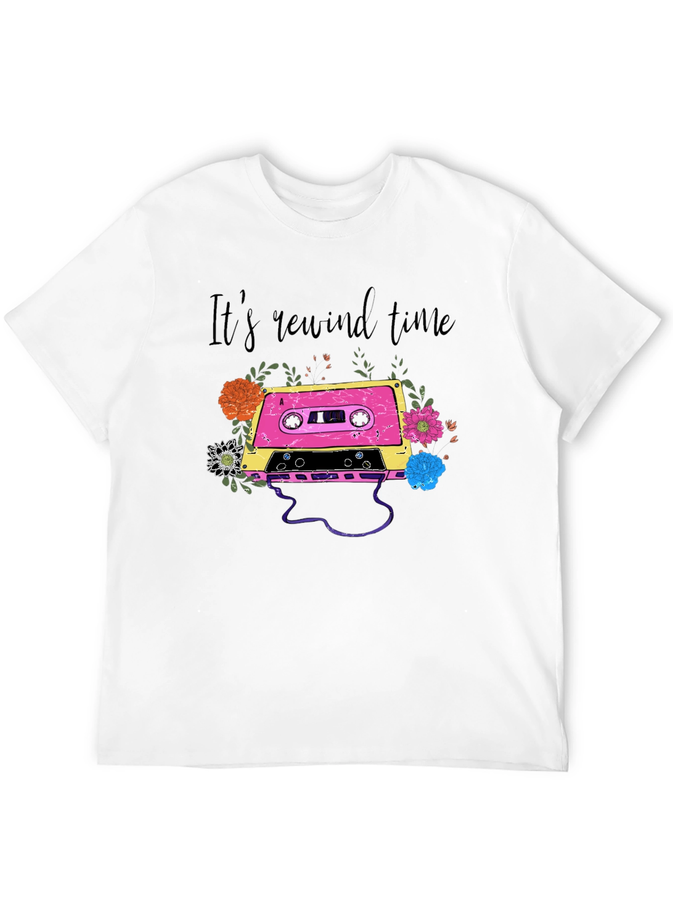 Its Rewind Time Cassette Tape T-Shirt