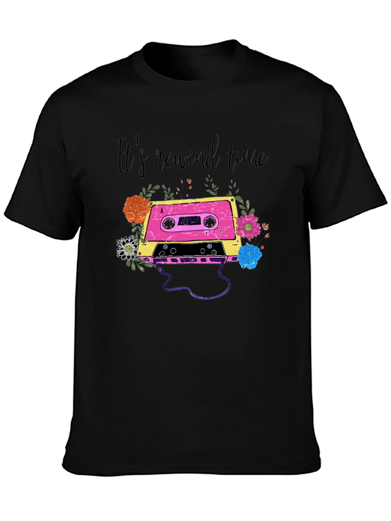Its Rewind Time Cassette Tape T-Shirt