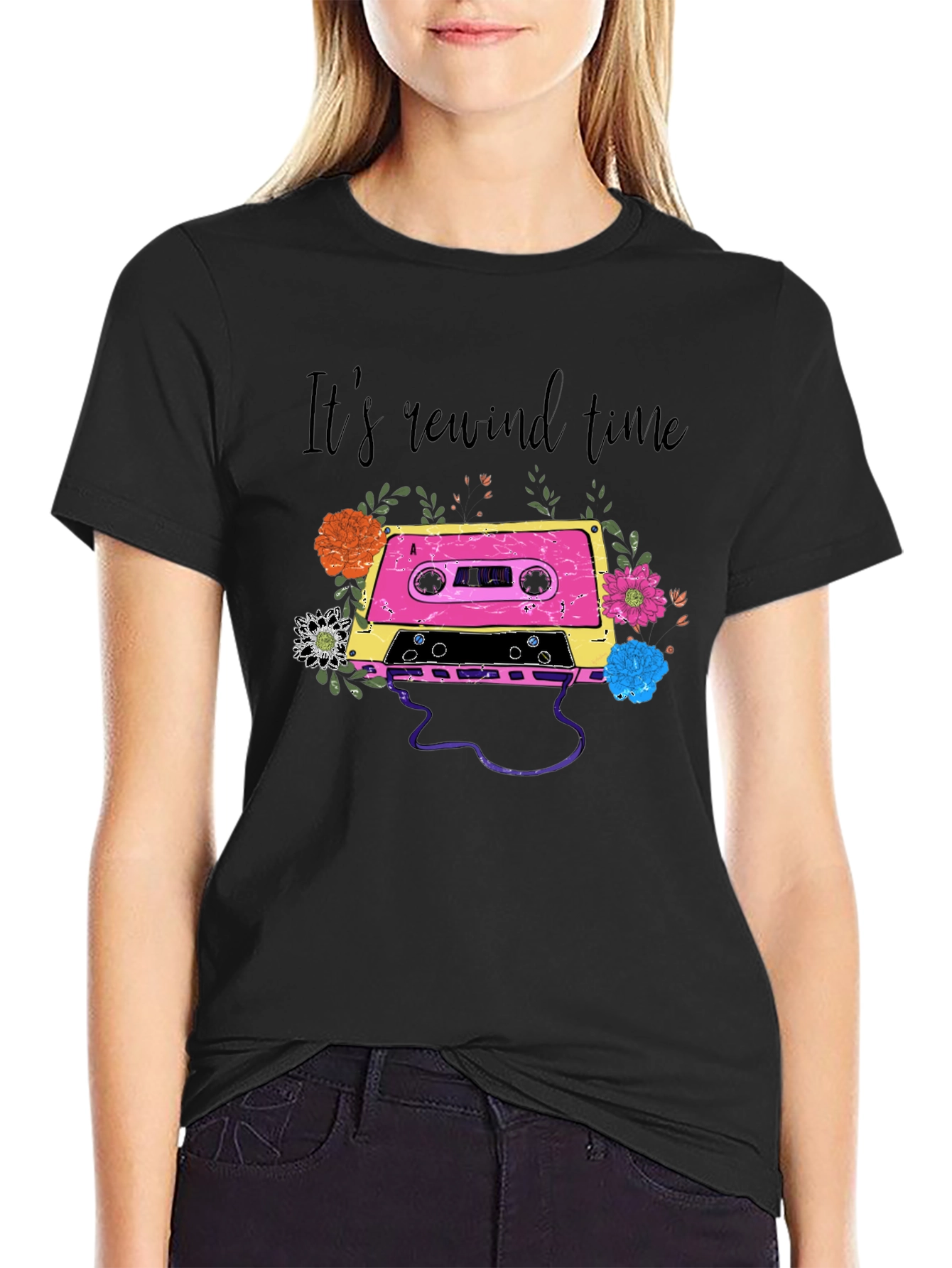 Its Rewind Time Cassette Tape T-Shirt
