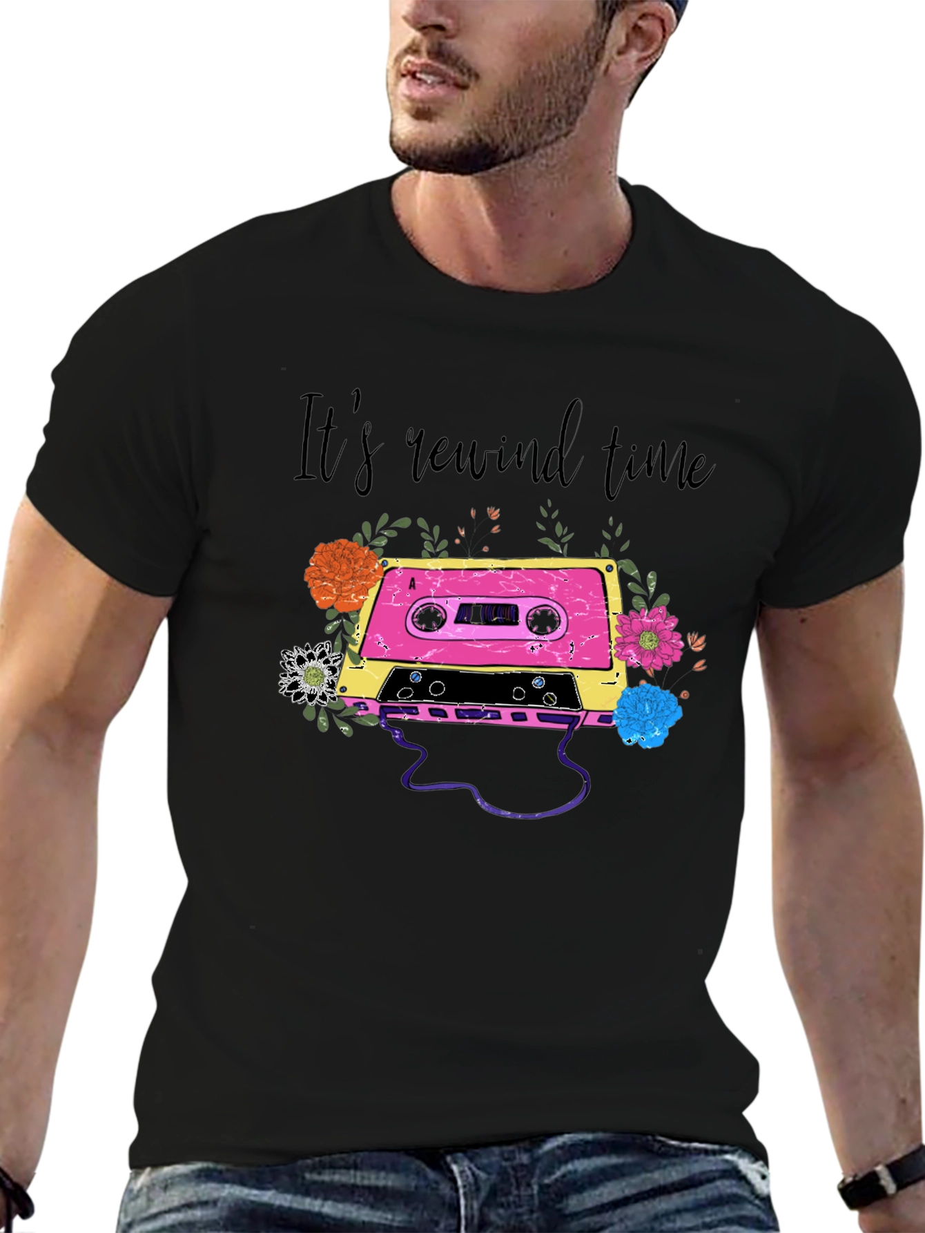 Its Rewind Time Cassette Tape T-Shirt
