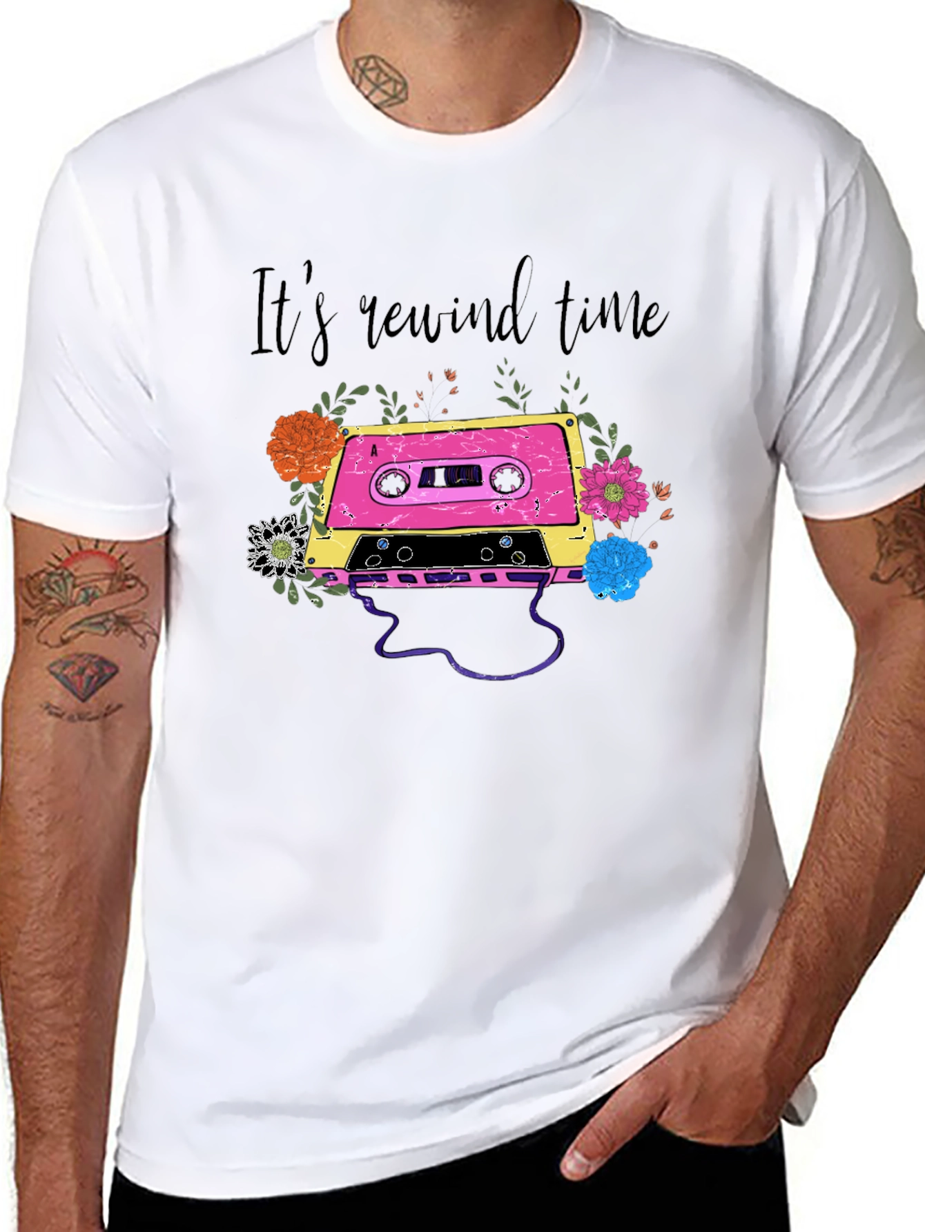 Its Rewind Time Cassette Tape T-Shirt
