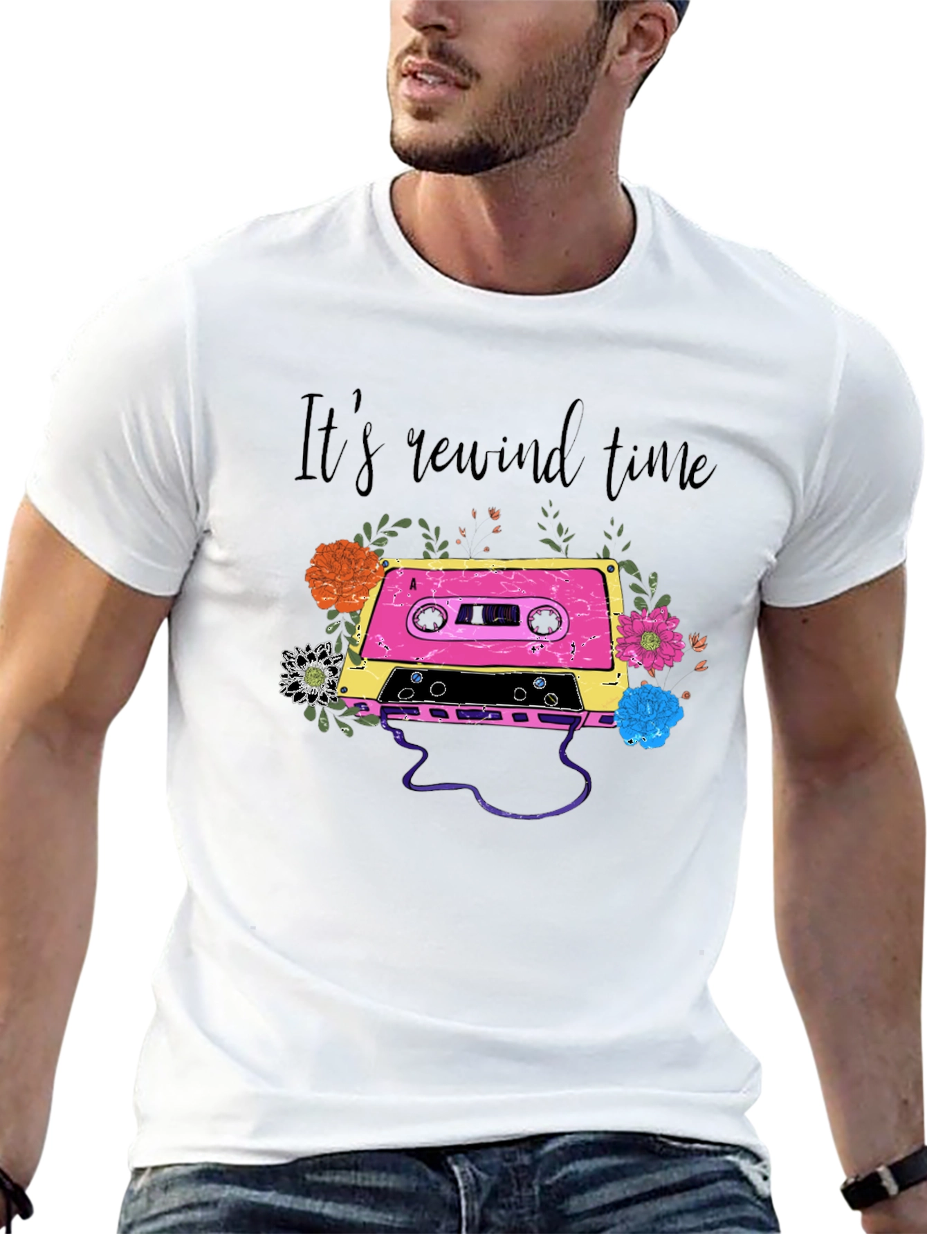 Its Rewind Time Cassette Tape T-Shirt