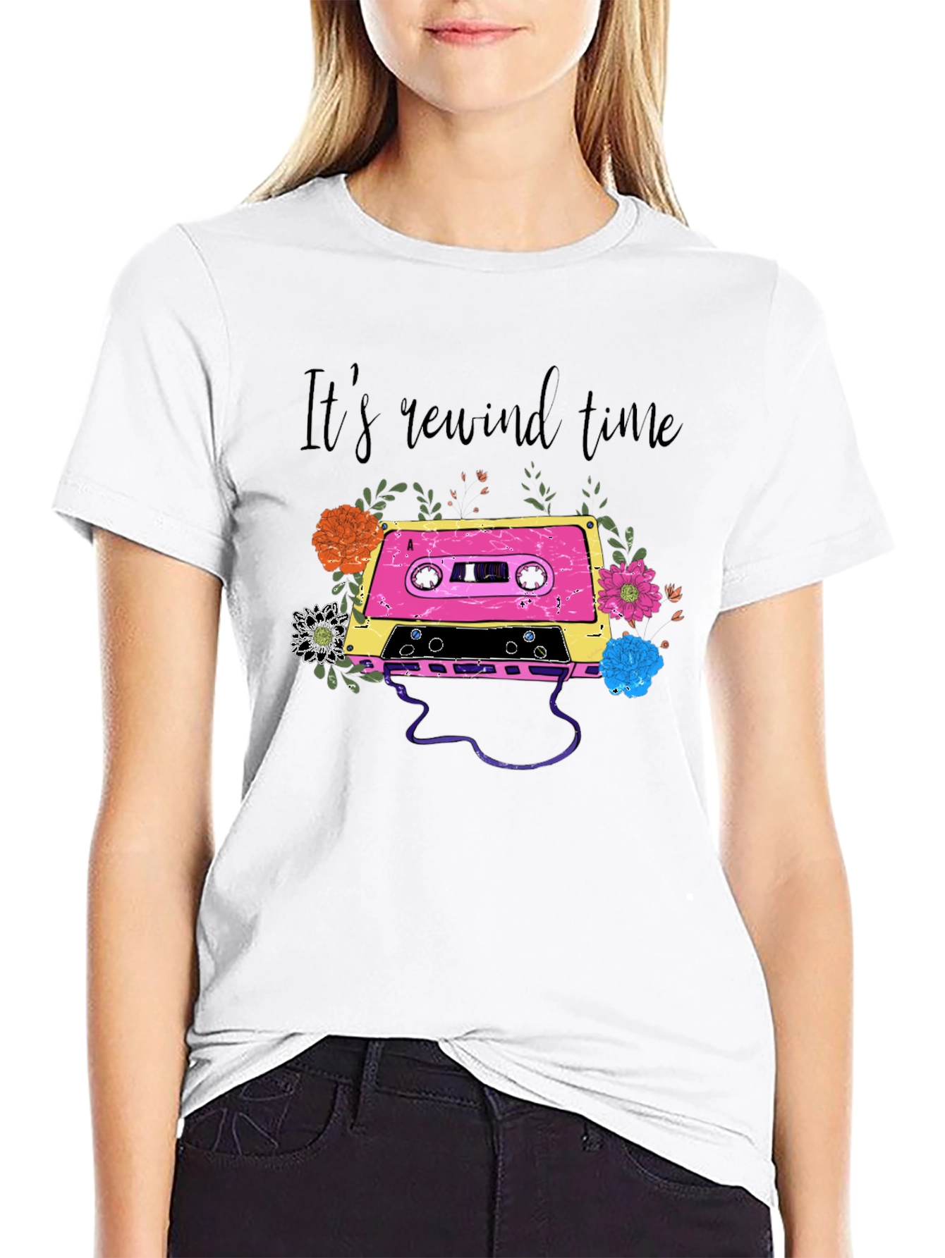 Its Rewind Time Cassette Tape T-Shirt