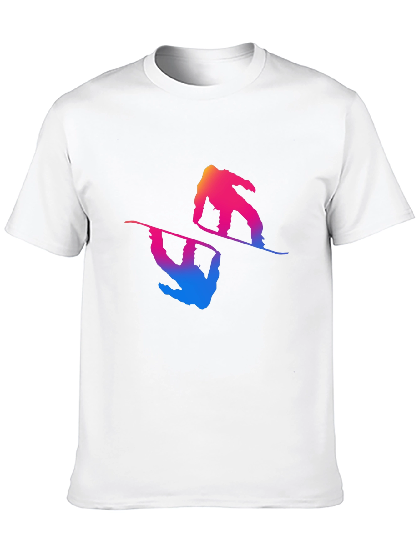Snowboarder Graphic Tee - Cool Gradient Design