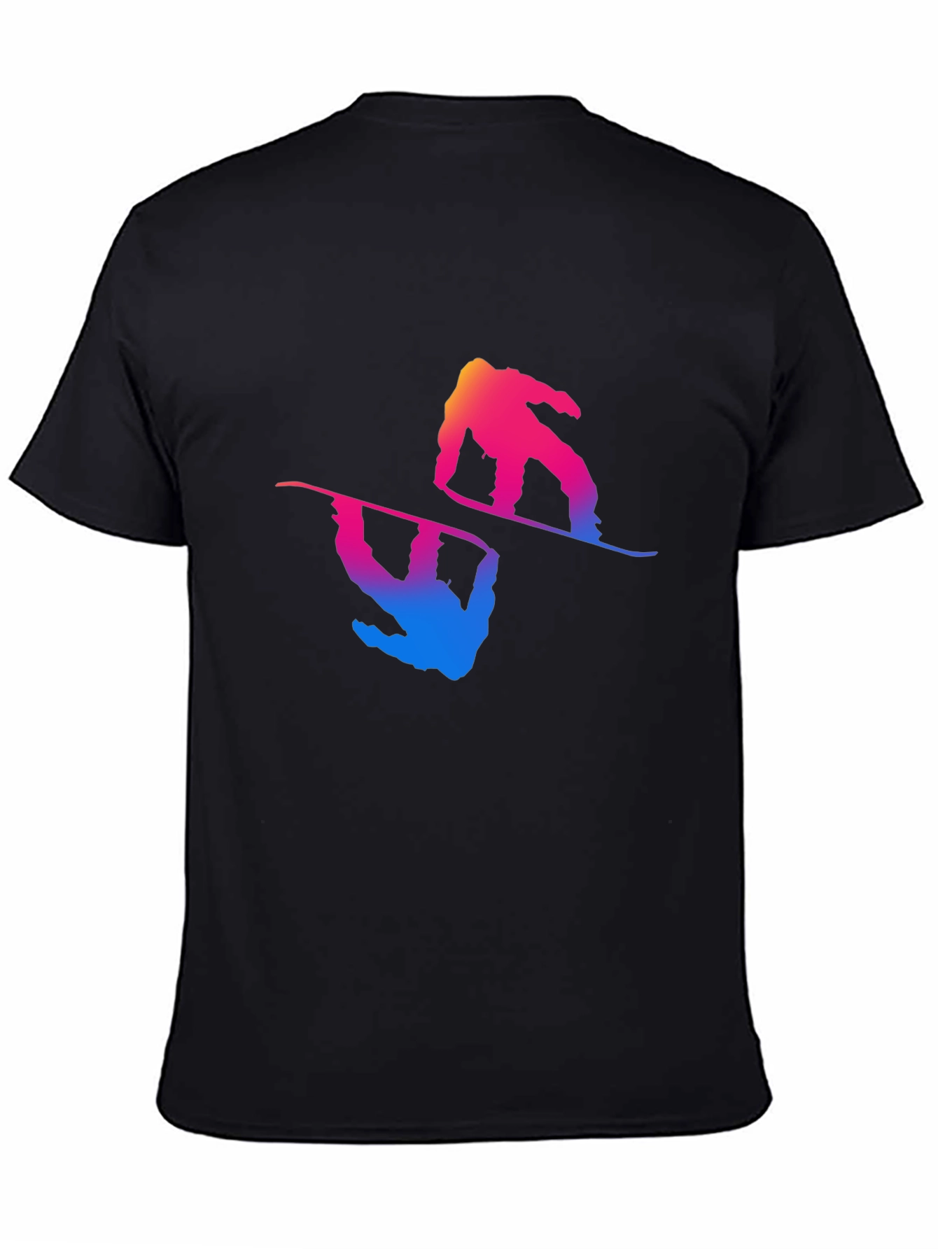 Snowboarder Graphic Tee - Cool Gradient Design