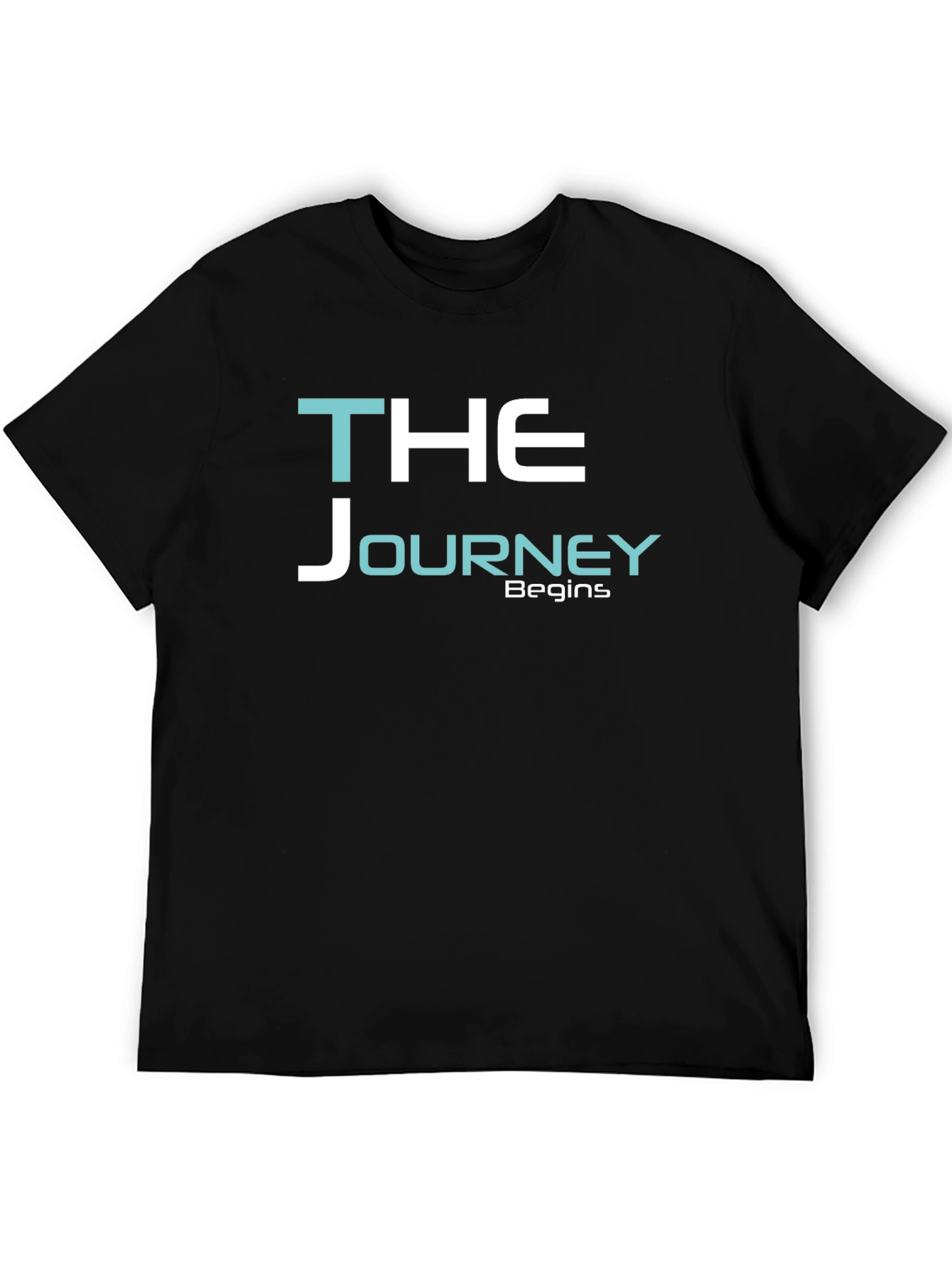 The Journey Begins Graphic Tee - Black