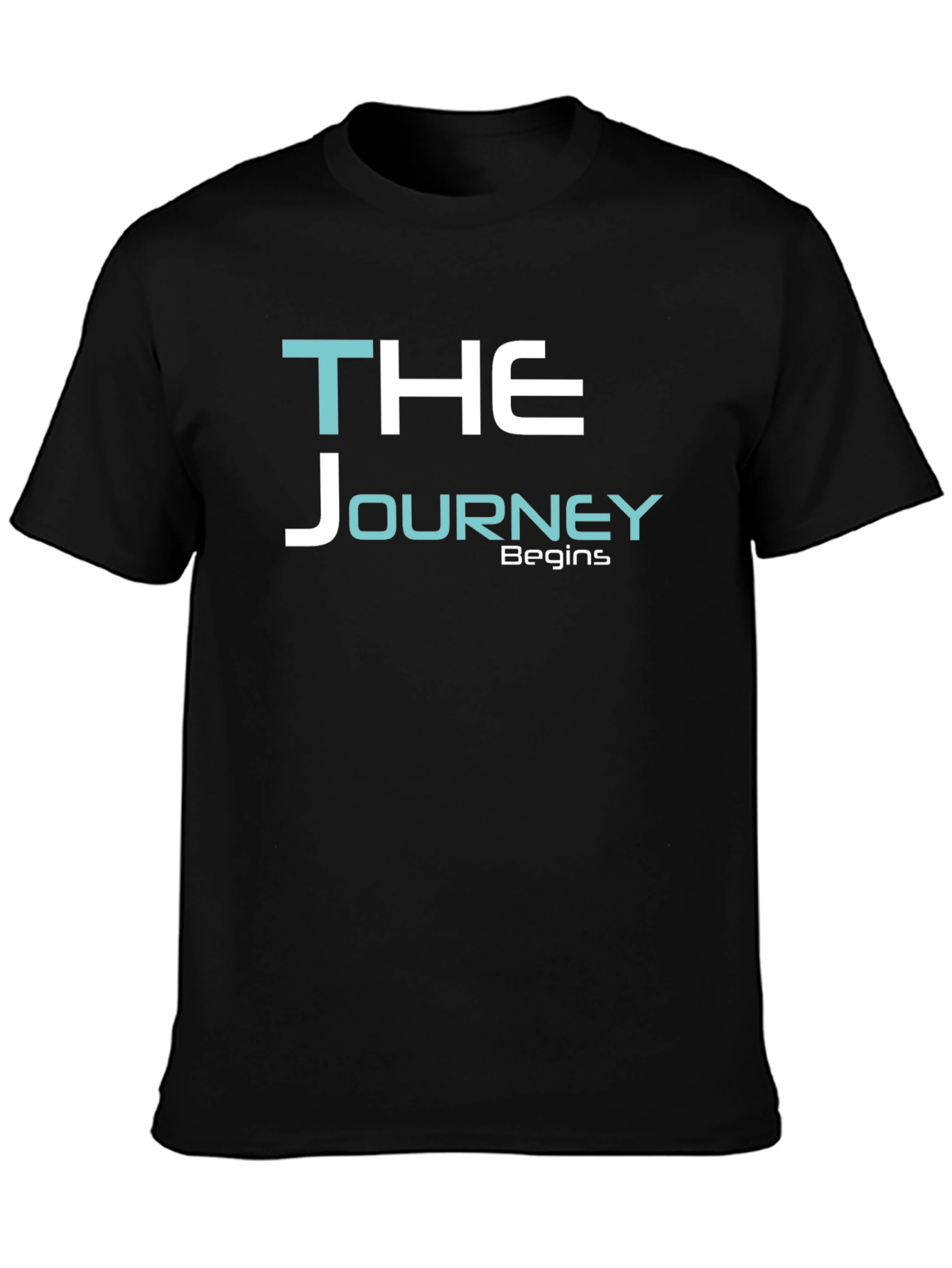 The Journey Begins Graphic Tee - Black
