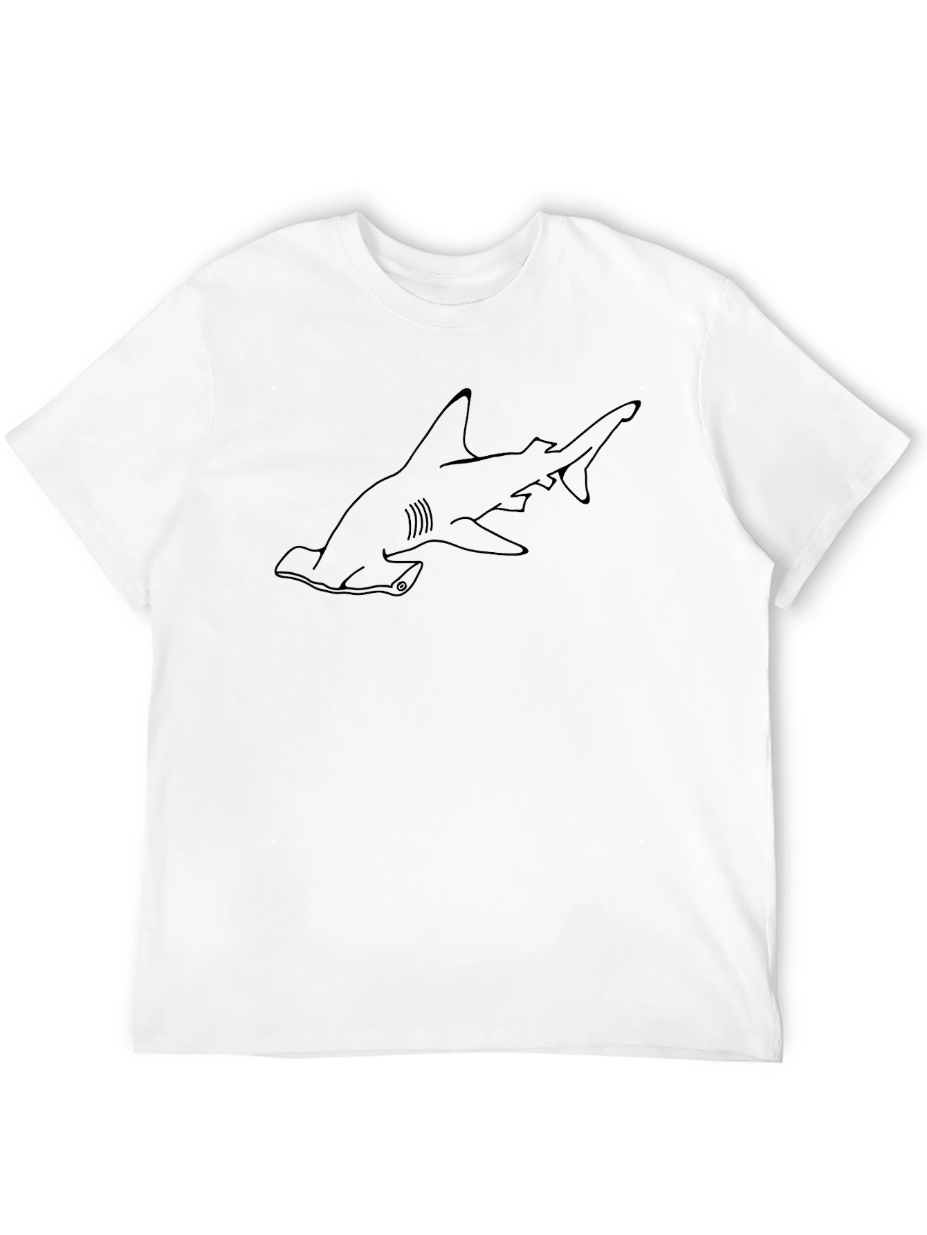 Hammerhead Shark Graphic T-Shirt - Black