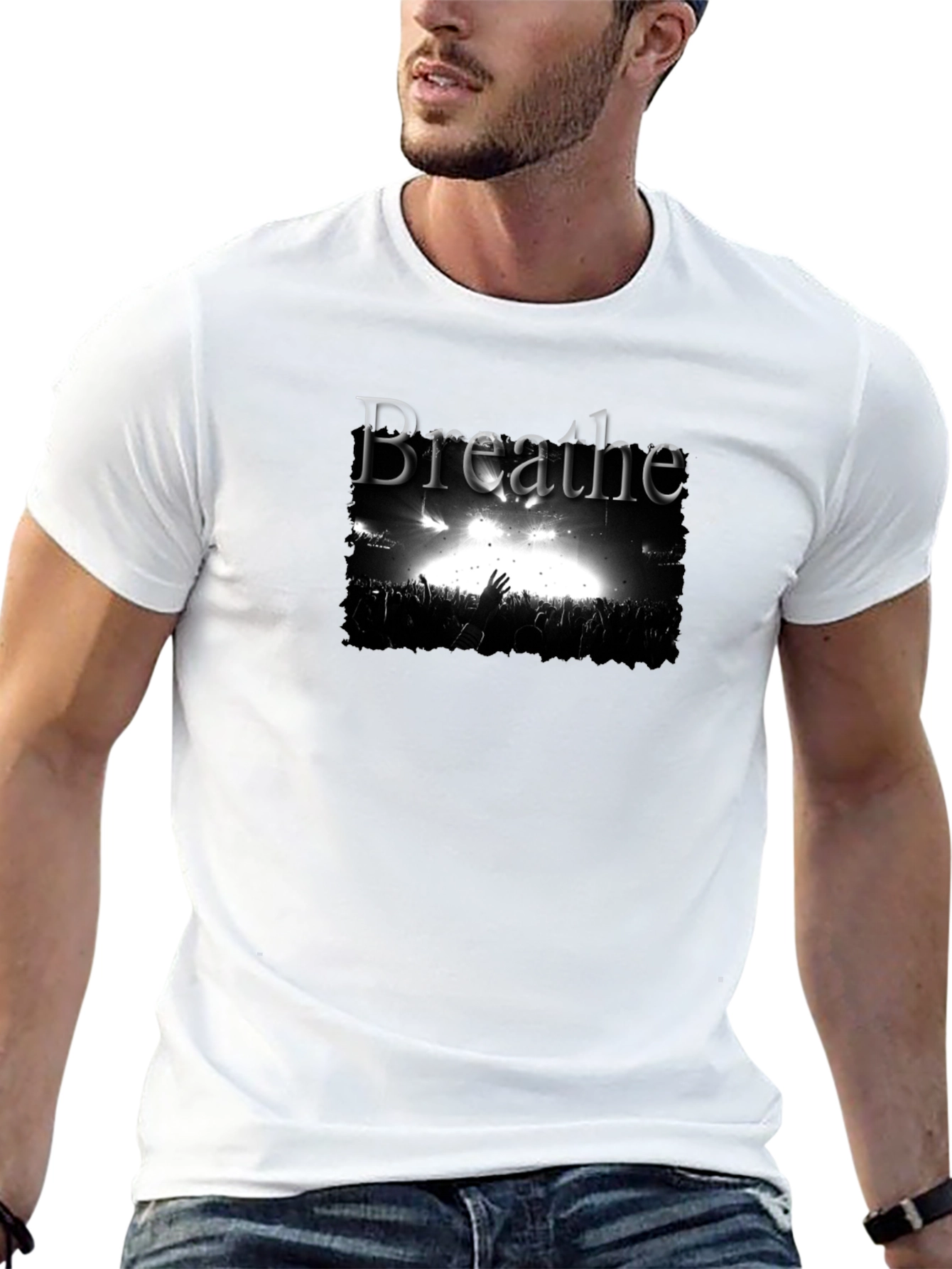 Breathe Concert Graphic Black T-Shirt