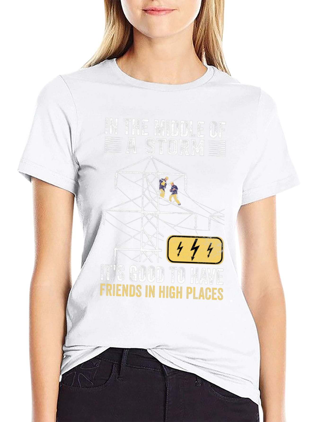 Storm Friends T-Shirt - High Places Electrician Tee
