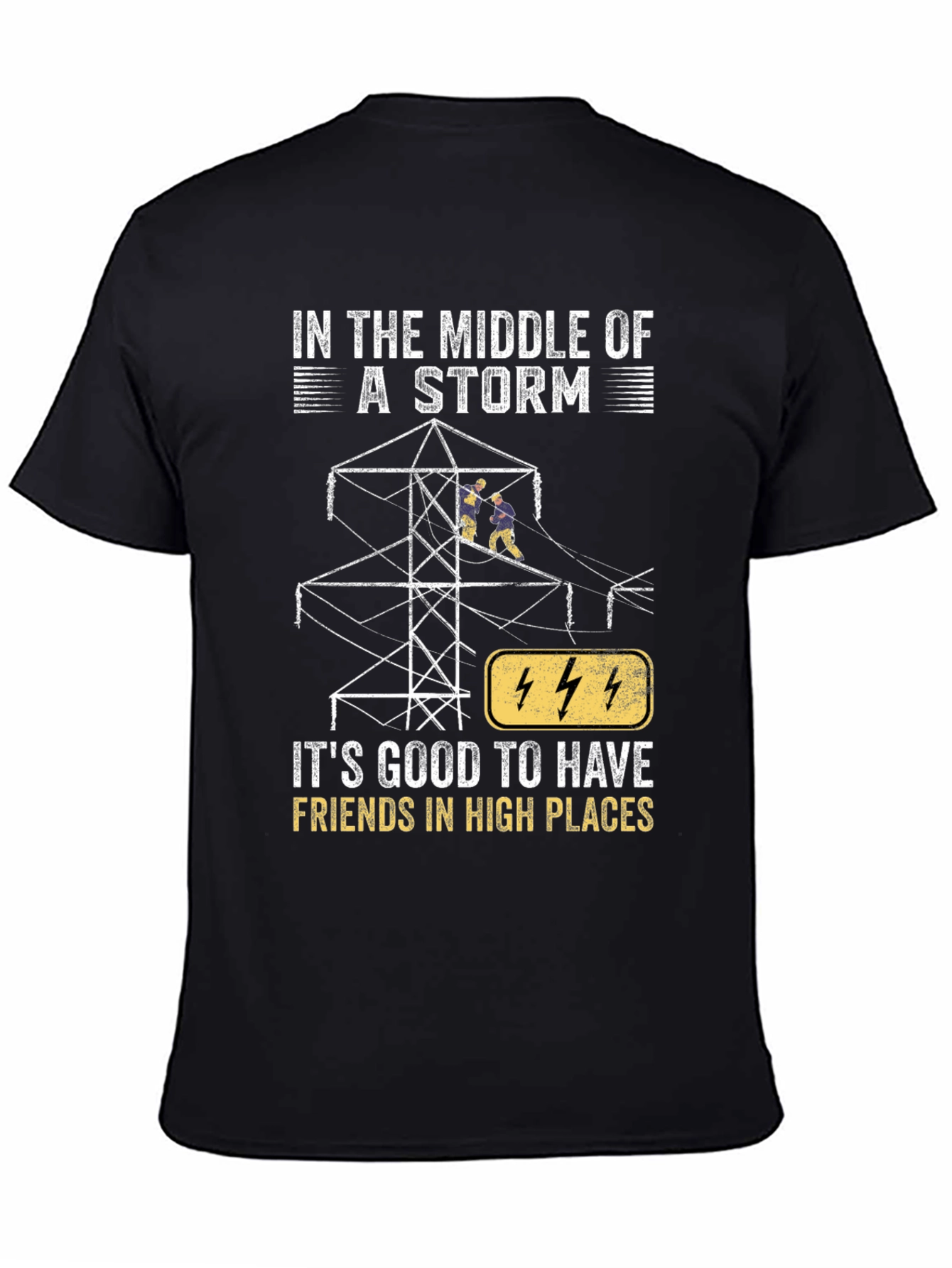 Storm Friends T-Shirt - High Places Electrician Tee