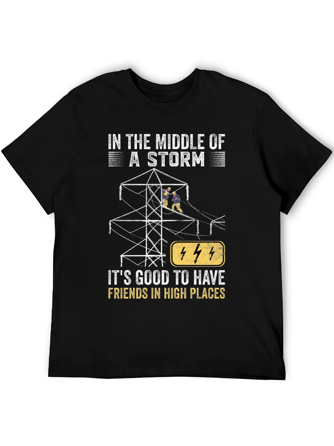 Storm Friends T-Shirt - High Places Electrician Tee