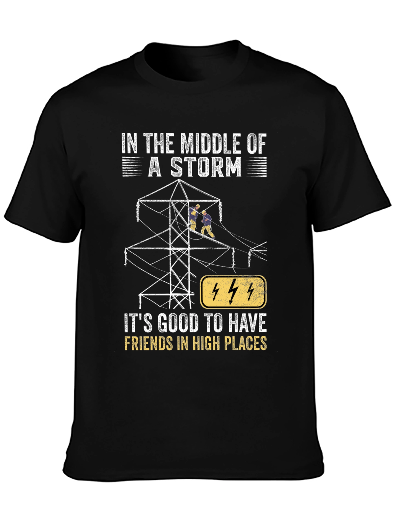 Storm Friends T-Shirt - High Places Electrician Tee