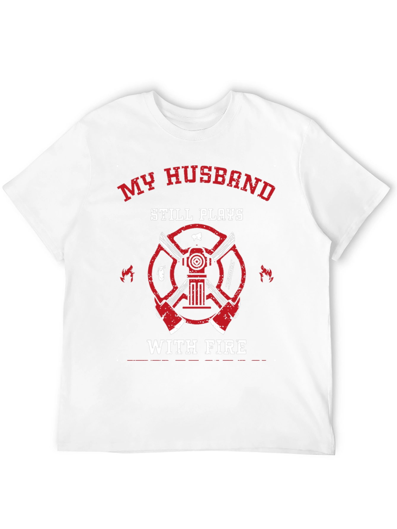 Firefighter Husband Graphic T-Shirt