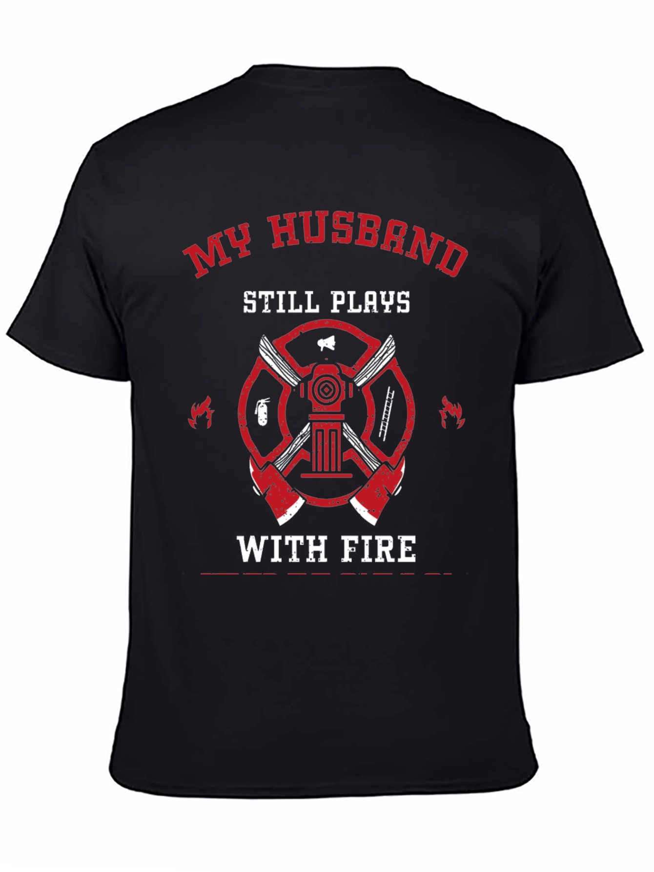 Firefighter Husband Graphic T-Shirt