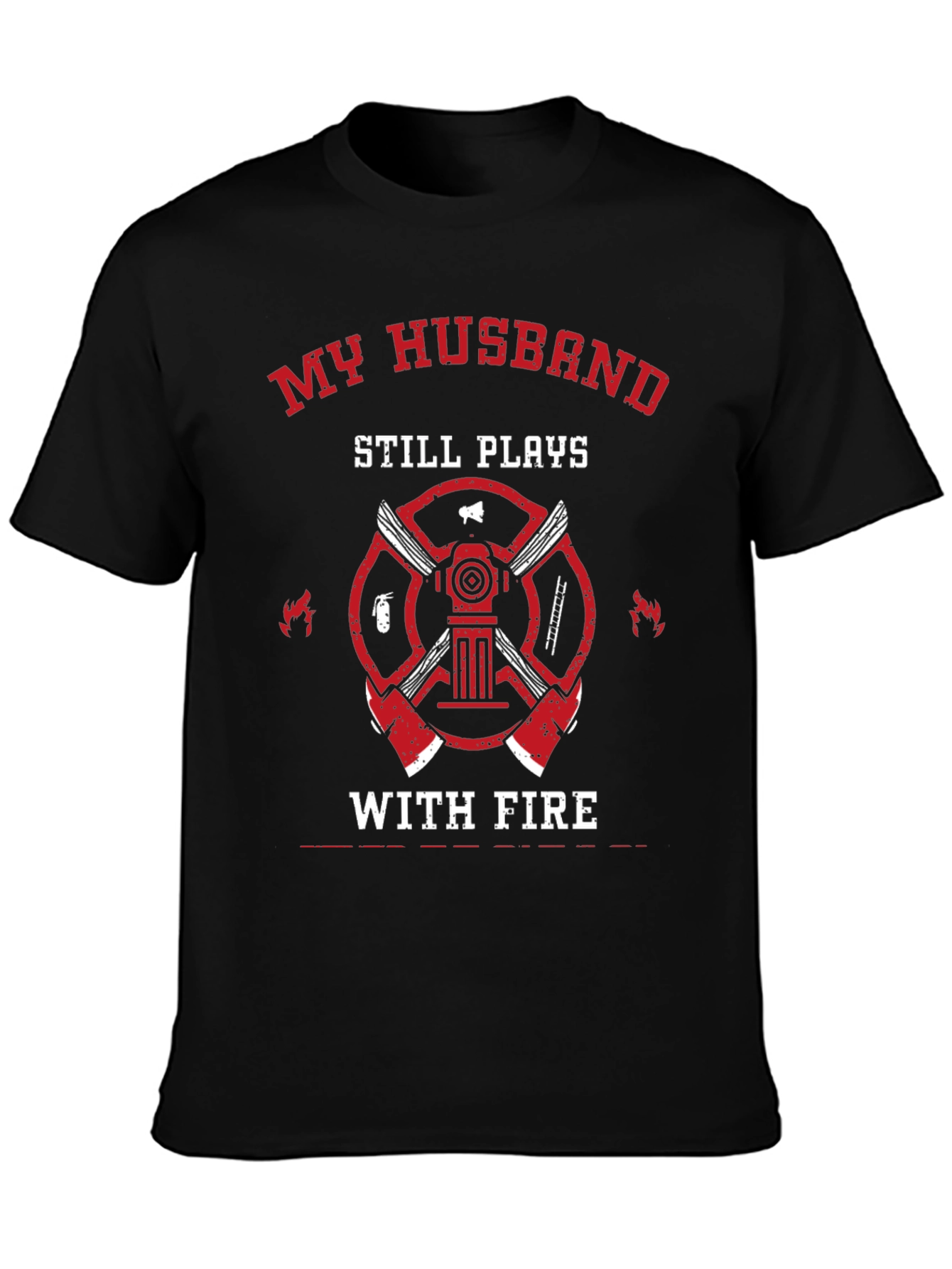 Firefighter Husband Graphic T-Shirt