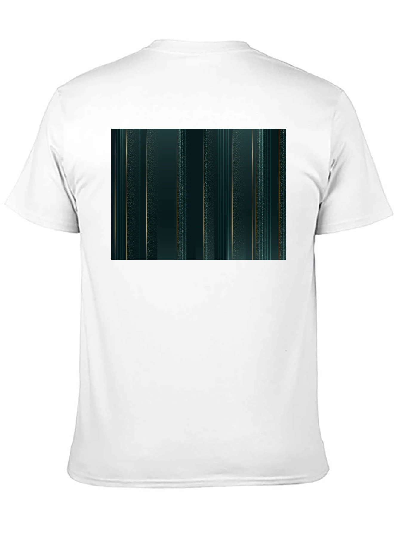 Emerald Green & Gold Stripe Tee