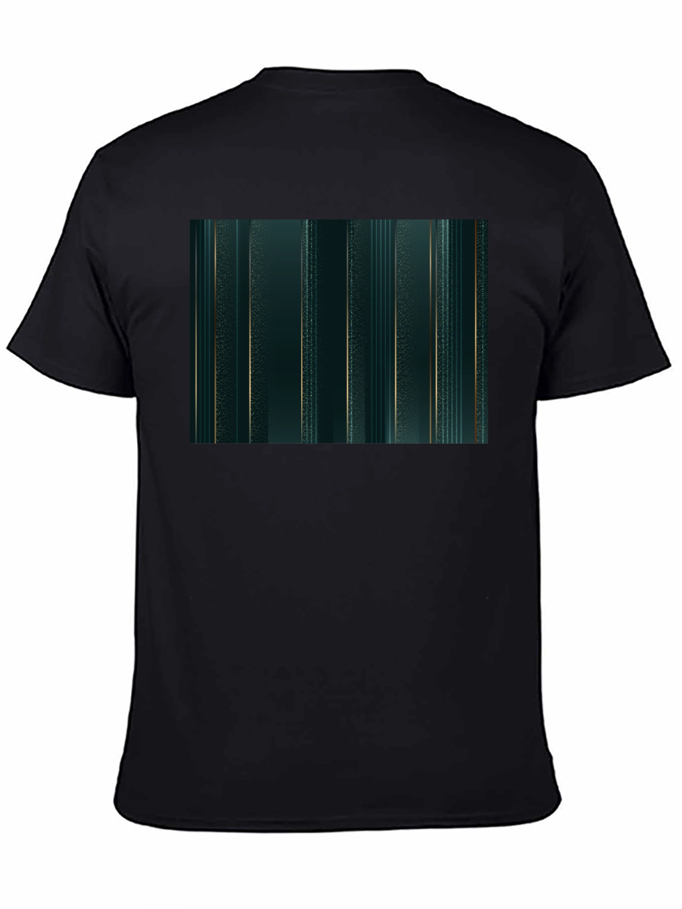 Emerald Green & Gold Stripe Tee