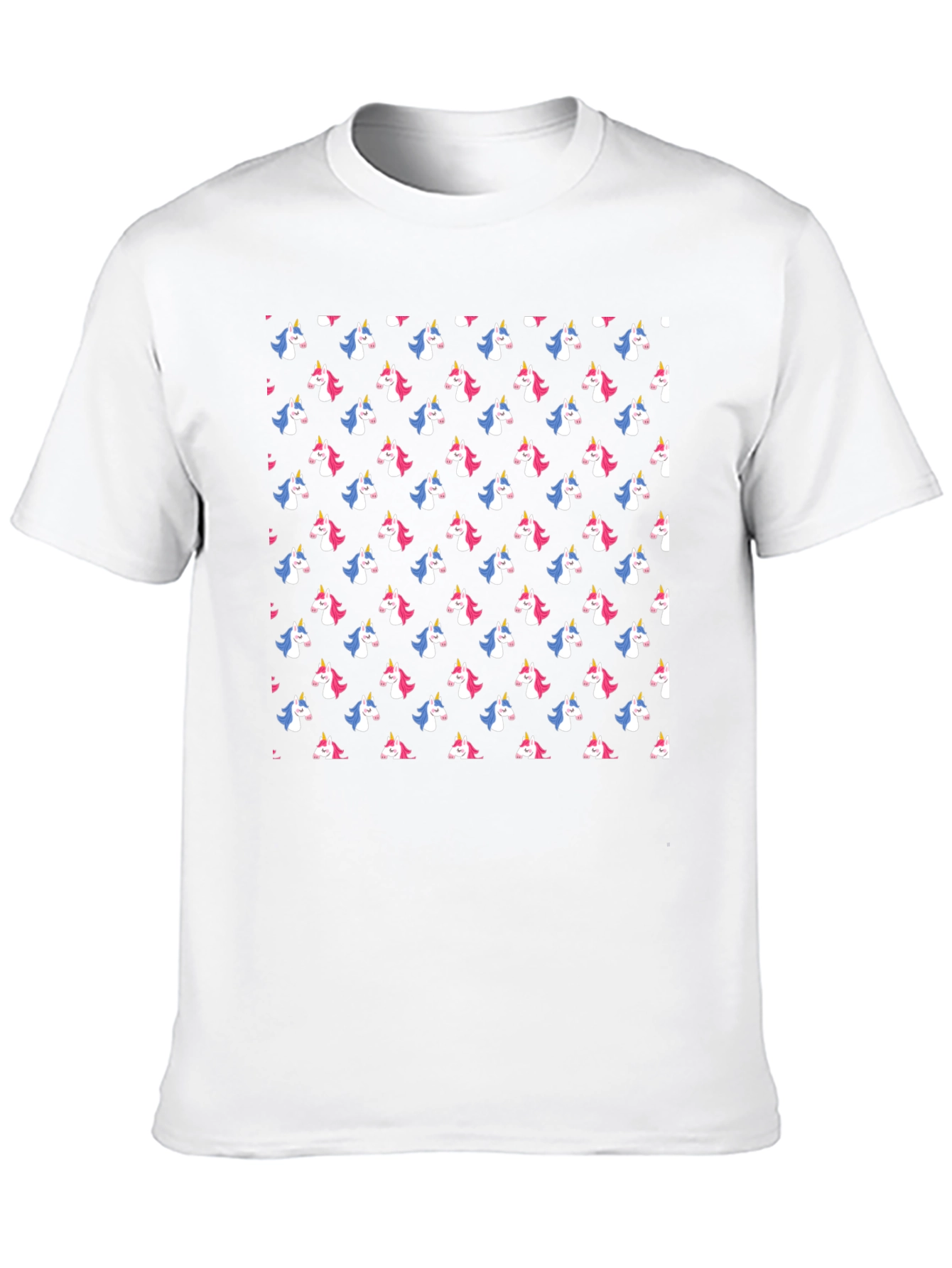 Unicorn Print Black T-Shirt