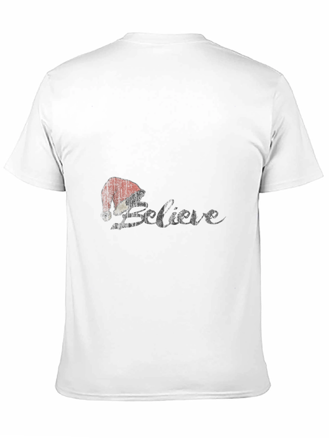 Believe Santa Hat Graphic T-Shirt