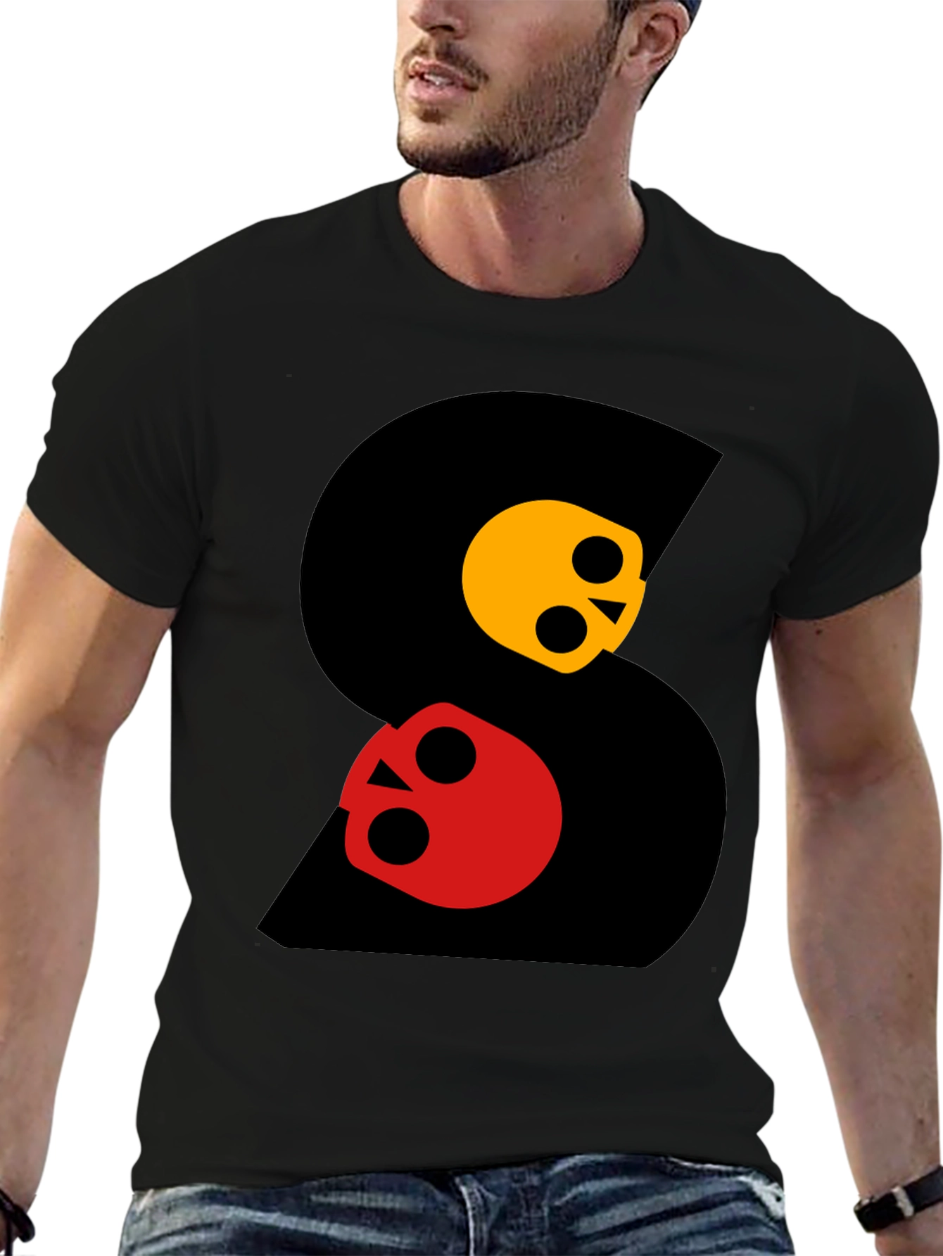 Skull S Graphic Tee - Mens Black T-Shirt