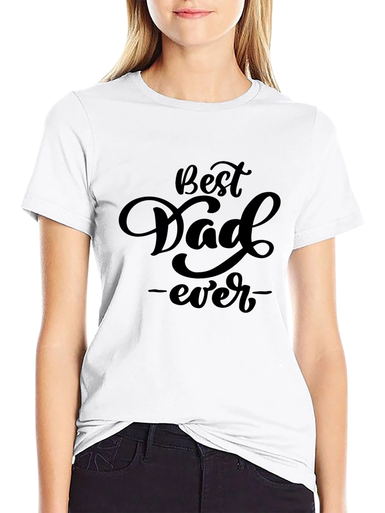 Best Dad Ever Black T-Shirt - Fathers Day Gift