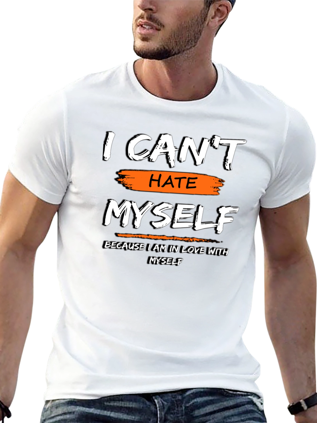 I Cant Hate Myself Graphic Tee - Black