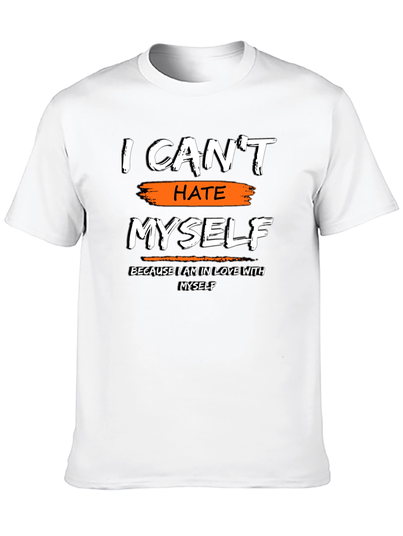 I Cant Hate Myself Graphic Tee - Black