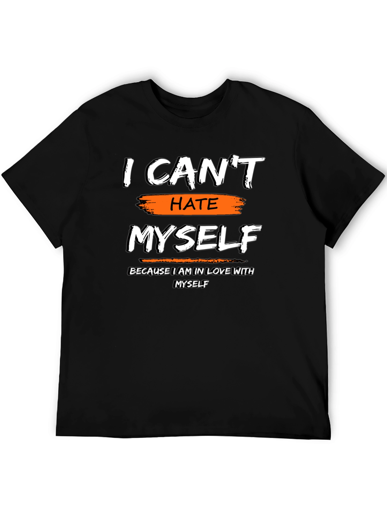 I Cant Hate Myself Graphic Tee - Black