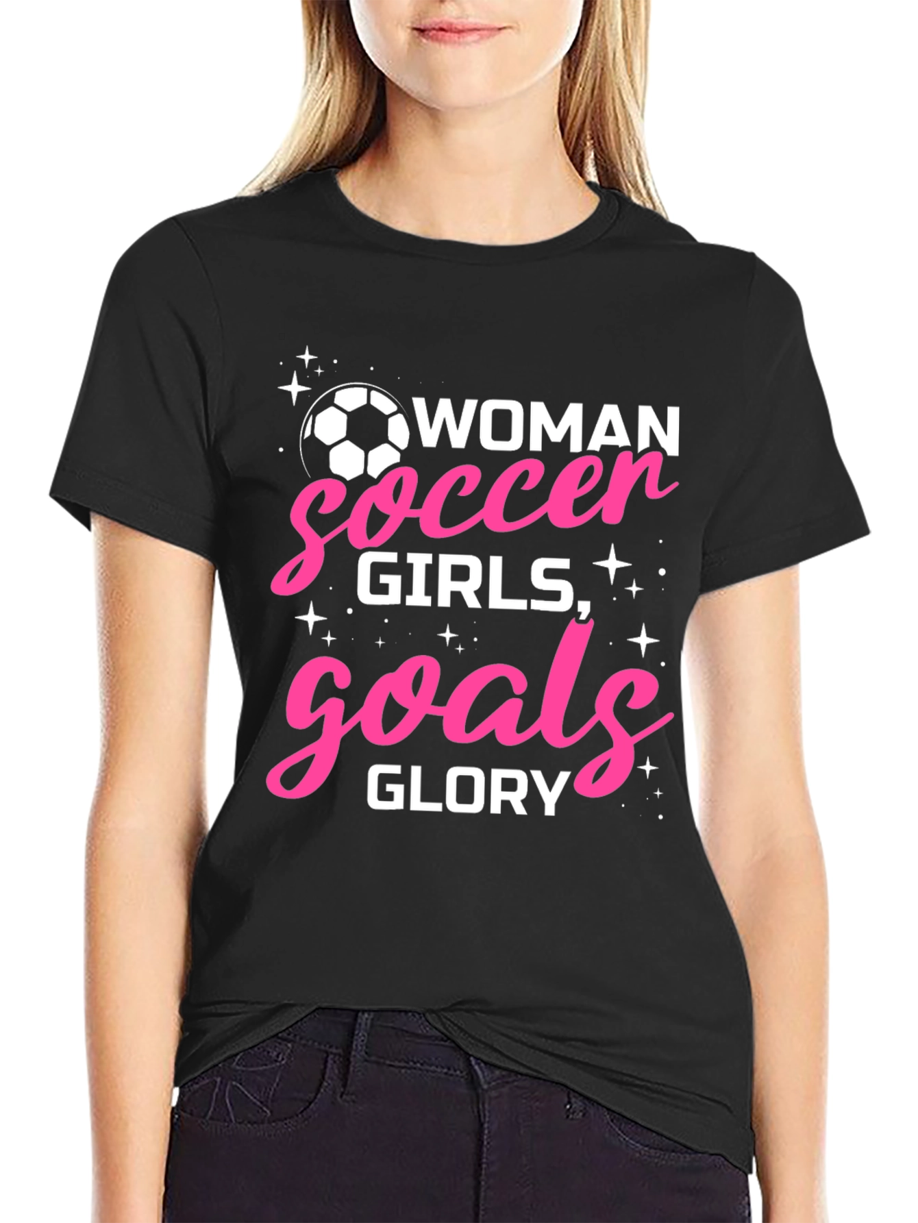 Woman Soccer Girls Goals Glory T-Shirt