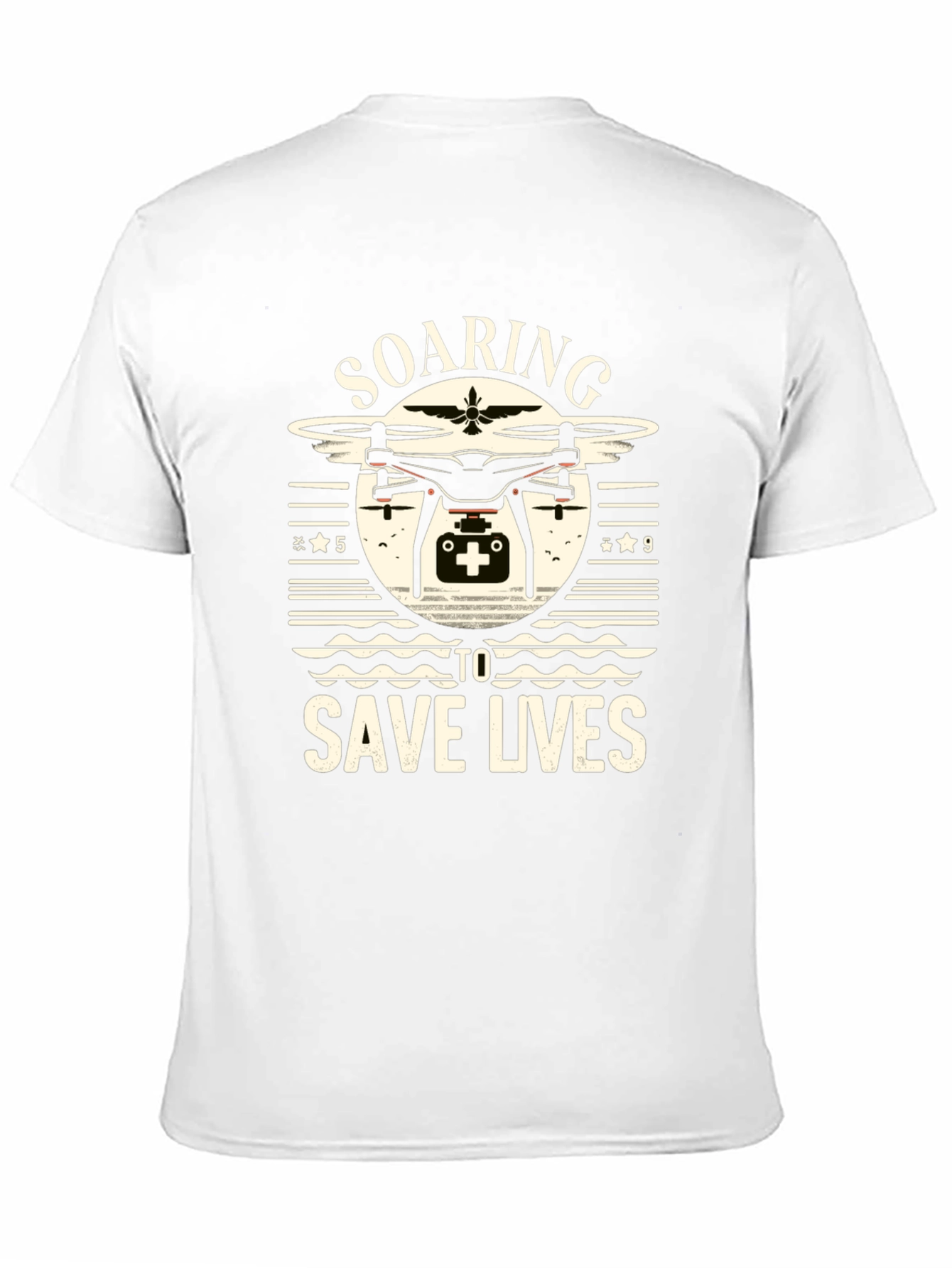 Soaring To Save Lives Drone Graphic T-Shirt