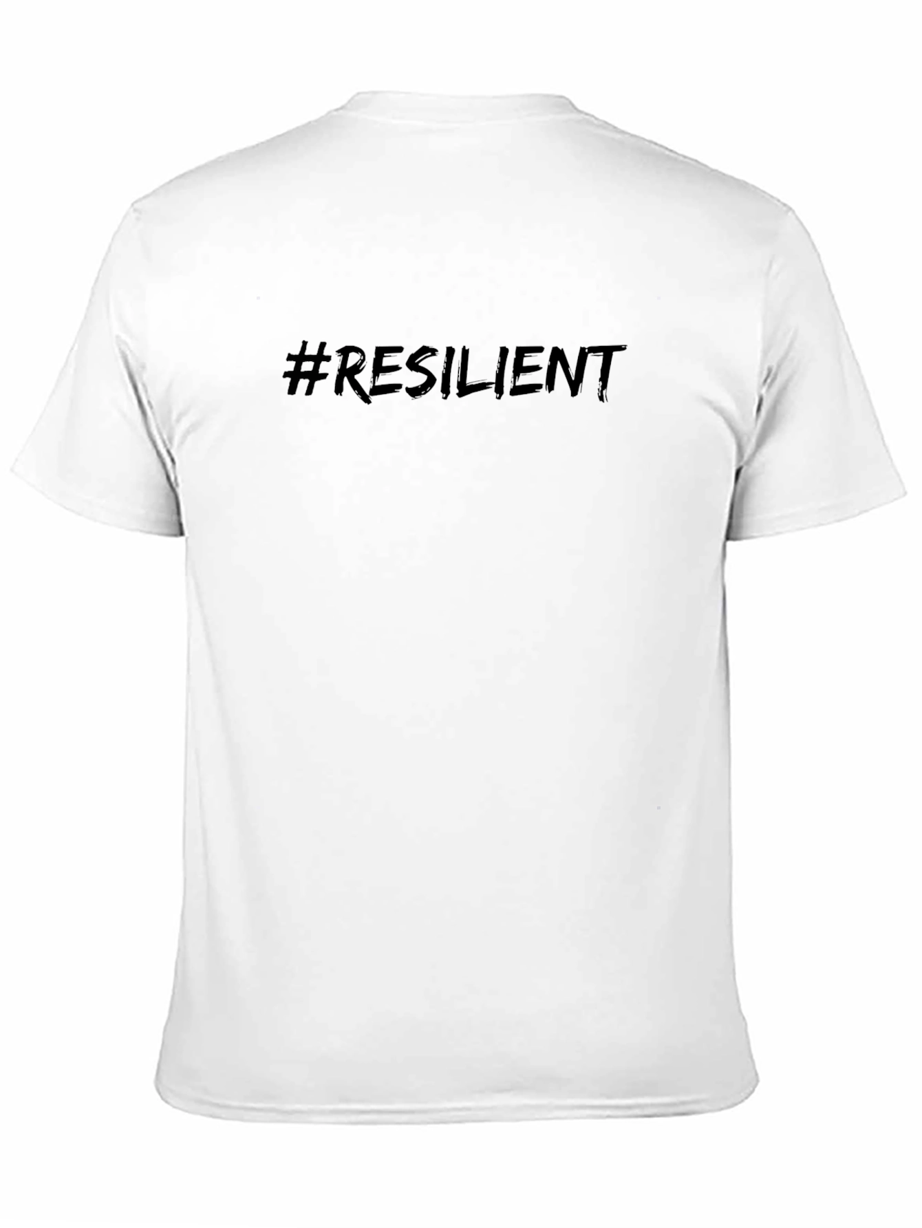 Resilient Black Graphic Tee - Motivational Style