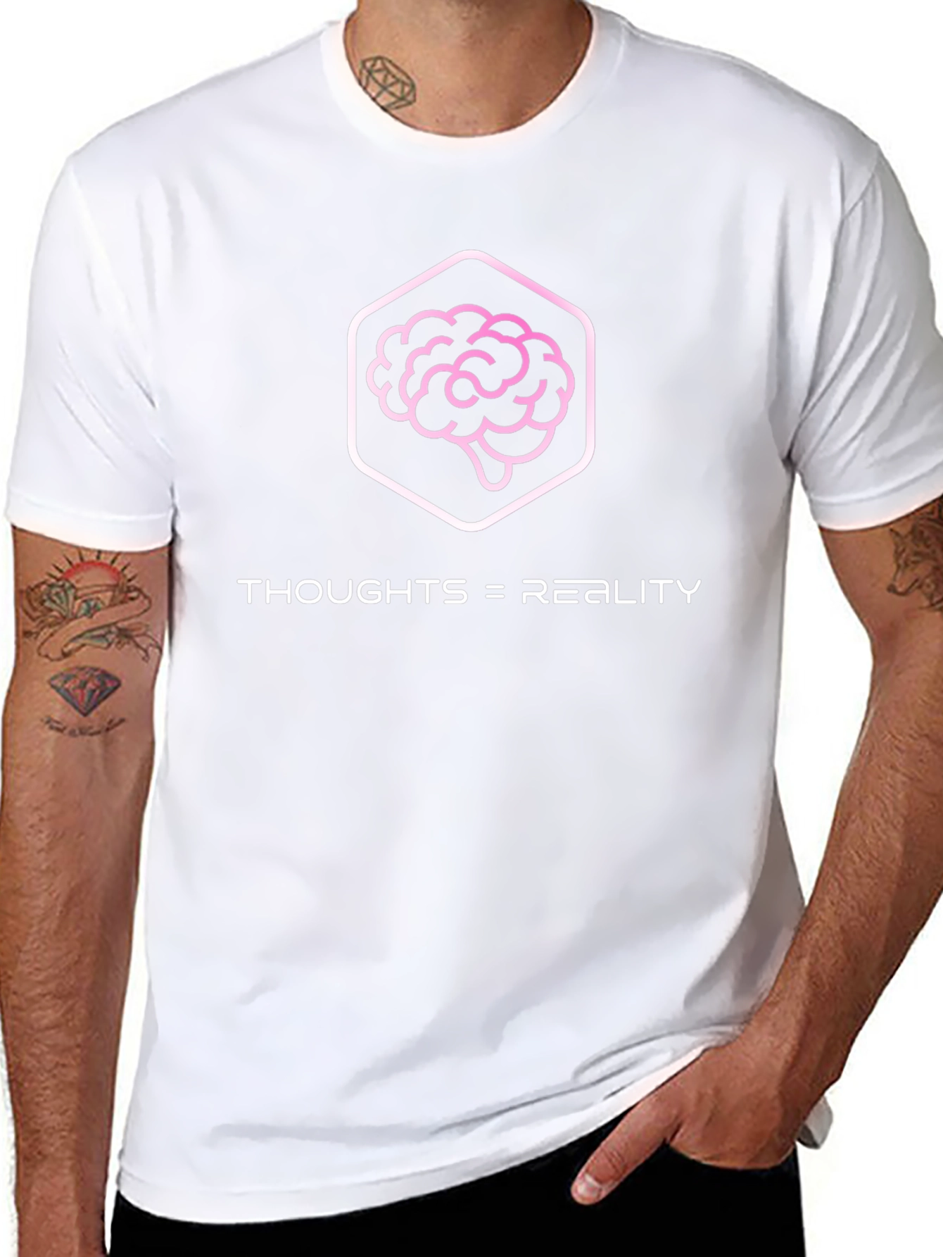 Thoughts = Reality Graphic Tee - Black