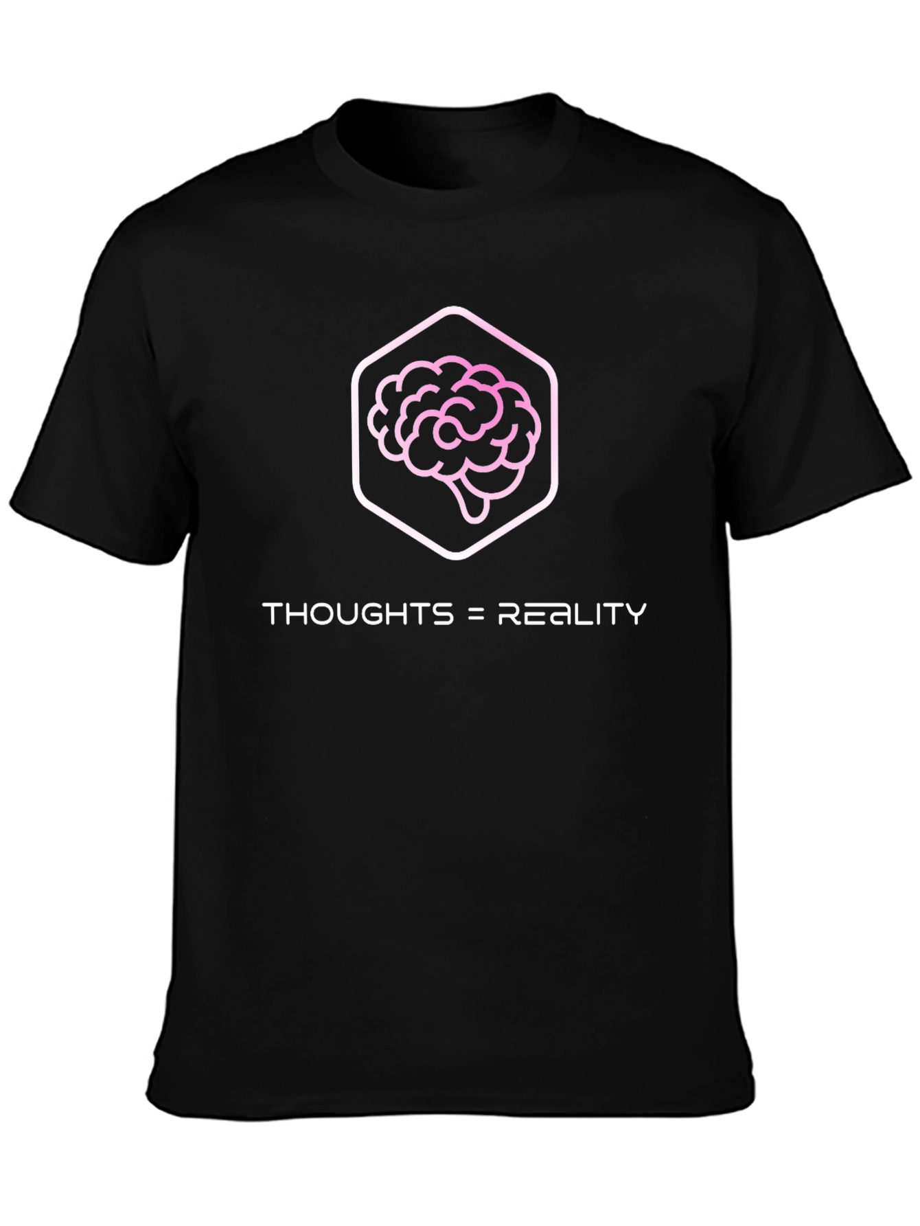Thoughts = Reality Graphic Tee - Black