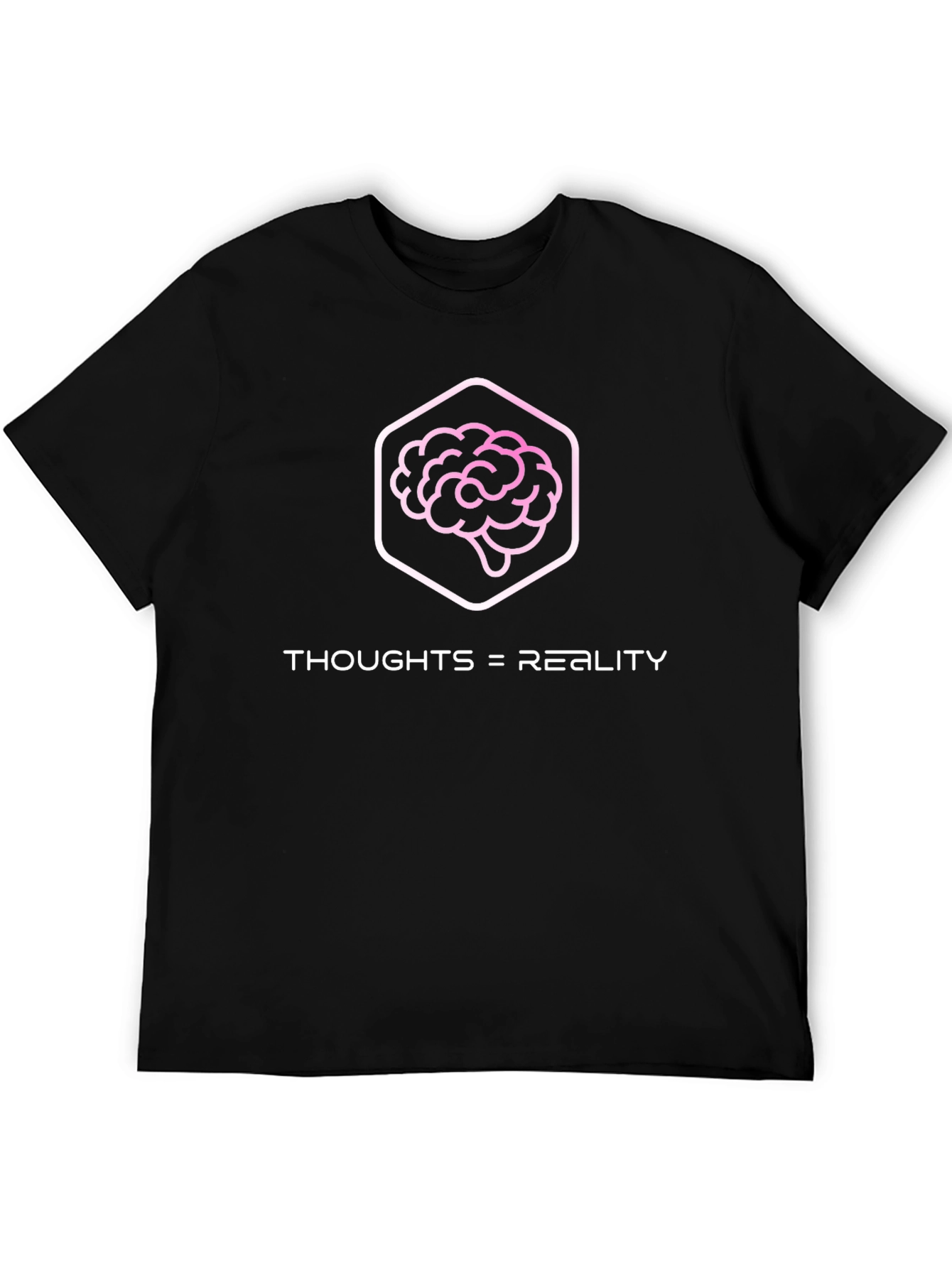 Thoughts = Reality Graphic Tee - Black