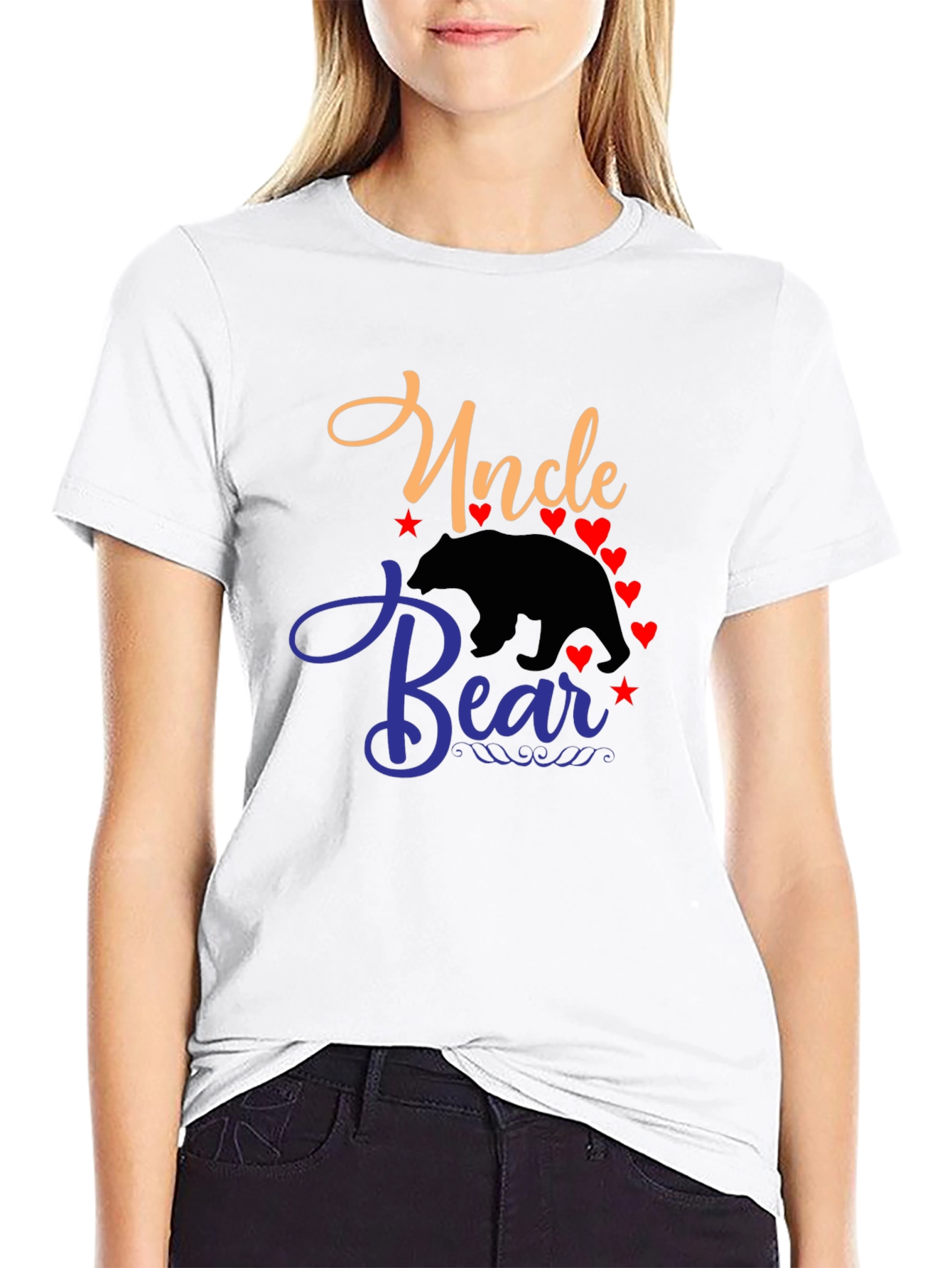 Uncle Bear T-Shirt - Mens Black Tee