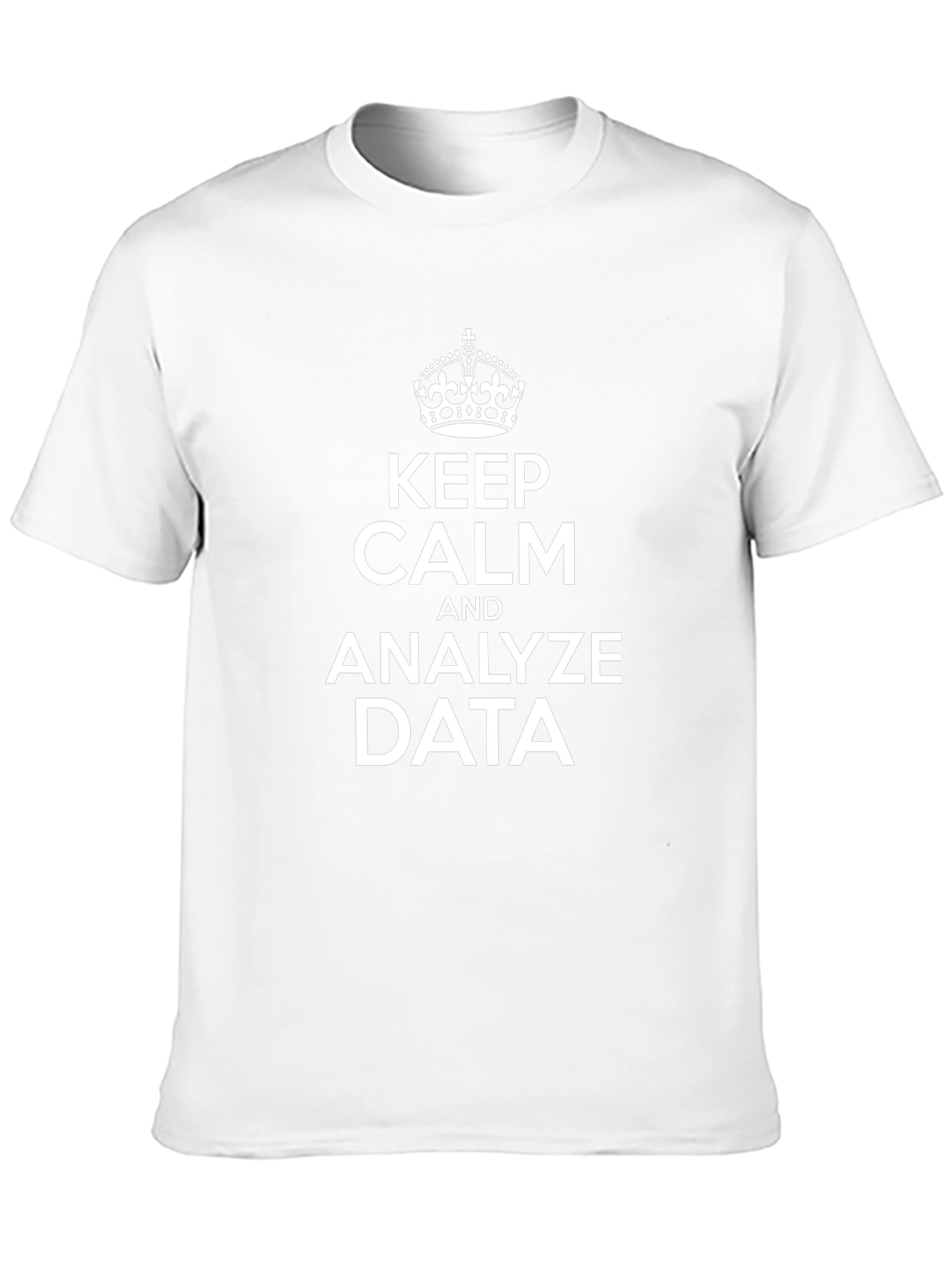 Keep Calm and Analyze Data - Black T-Shirt