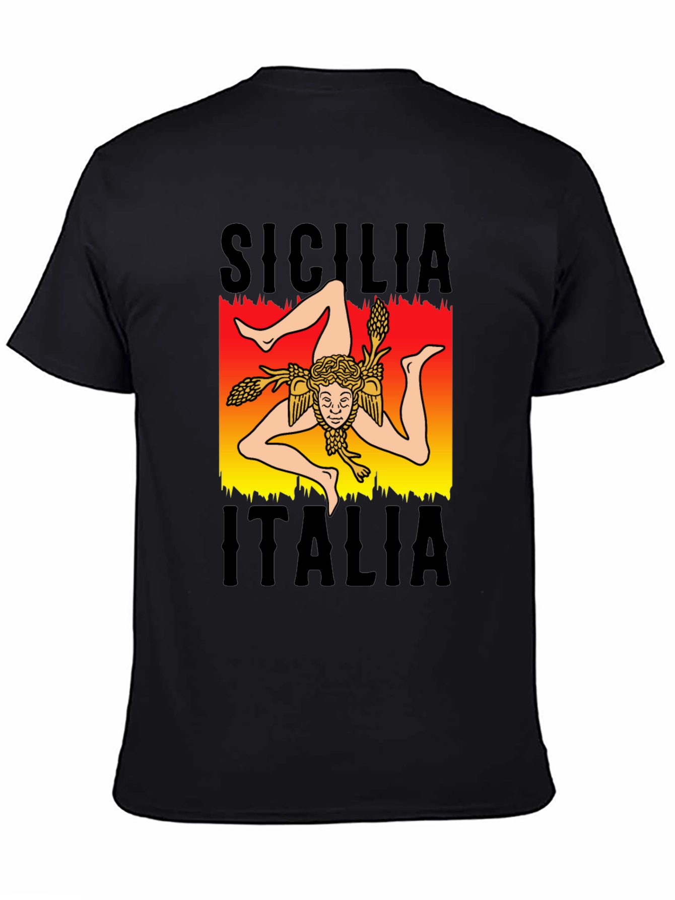 Sicilia Italia T-Shirt - Trinacria Symbol