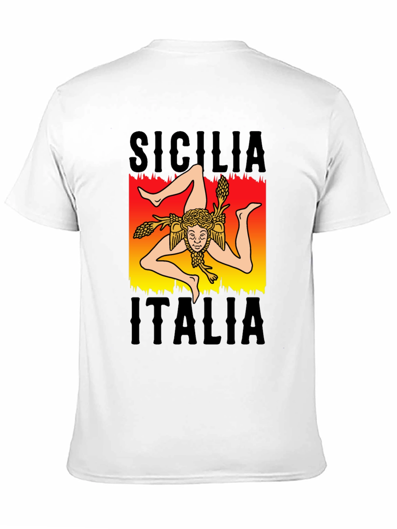 Sicilia Italia T-Shirt - Trinacria Symbol
