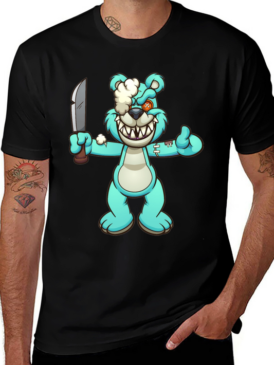 Cartoon Zombie Teddy Bear T-Shirt