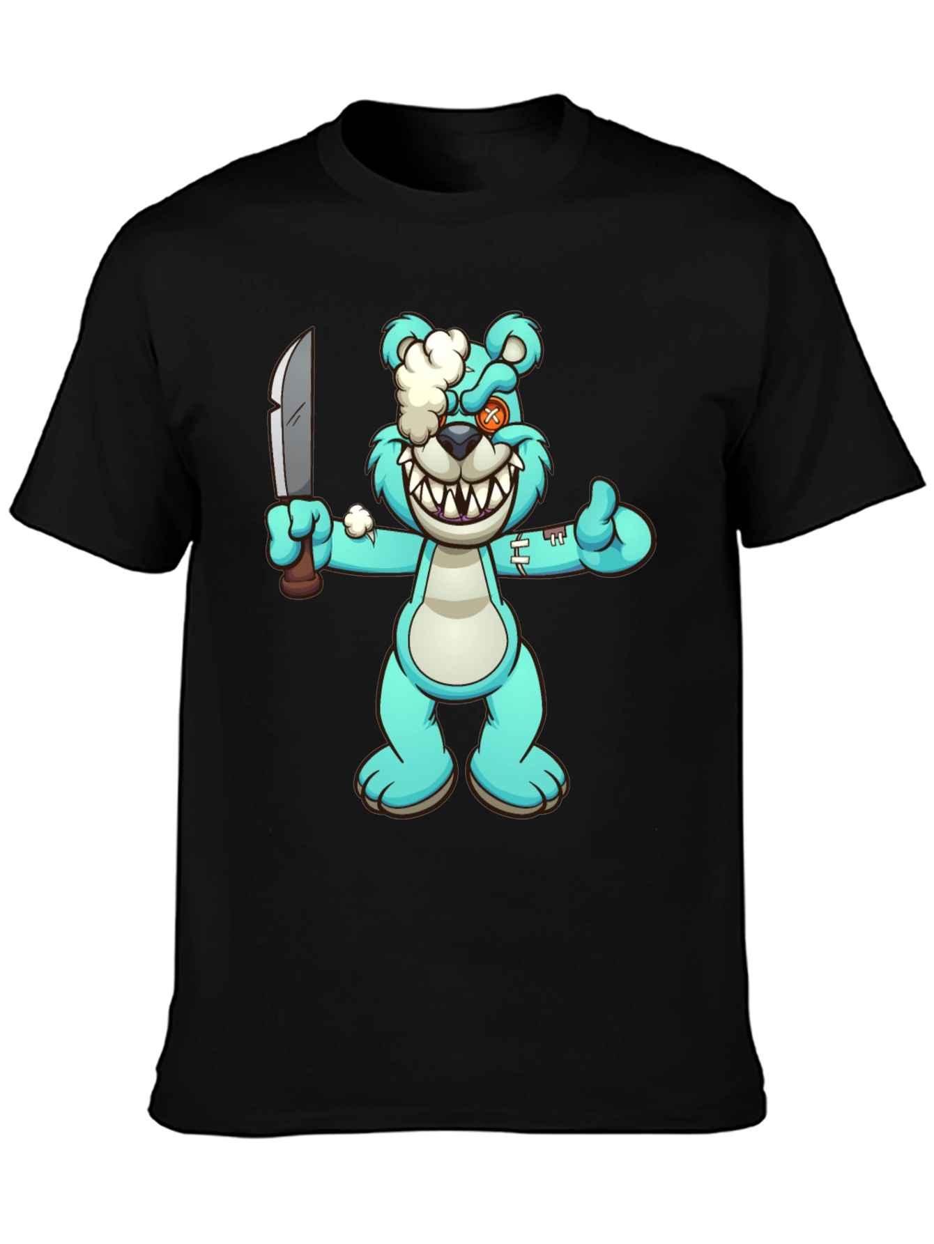 Cartoon Zombie Teddy Bear T-Shirt