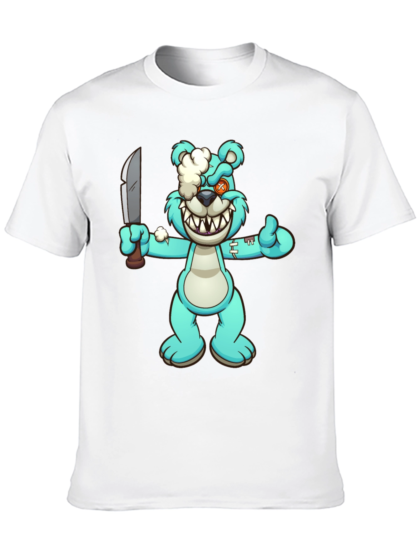 Cartoon Zombie Teddy Bear T-Shirt