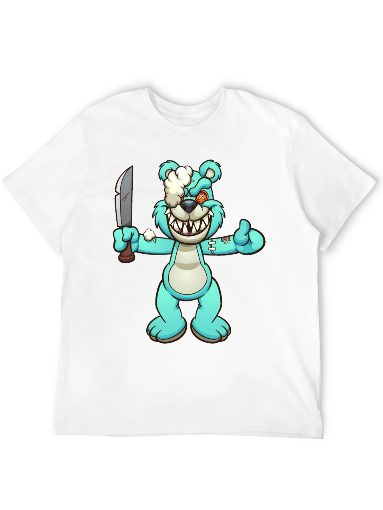 Cartoon Zombie Teddy Bear T-Shirt