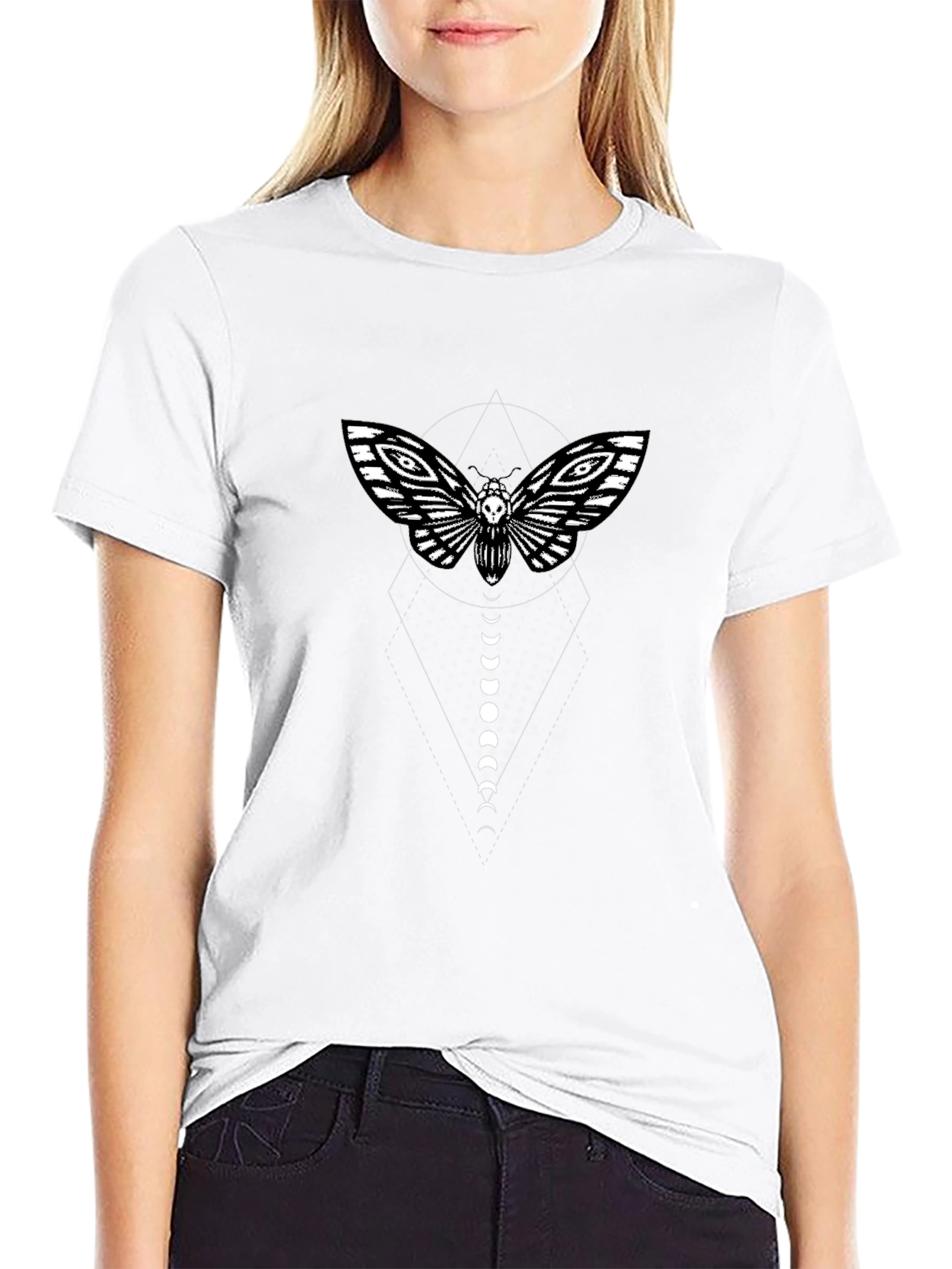 Moth & Moon Phases Graphic Tee