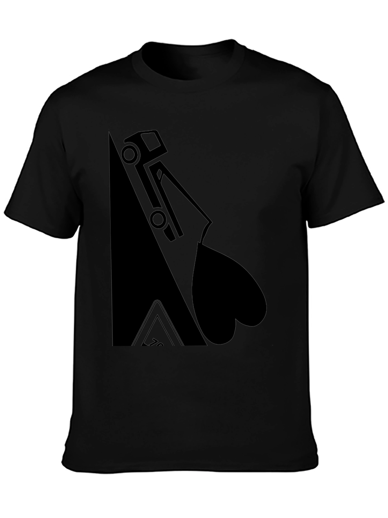 Truck & Heart Black T-Shirt