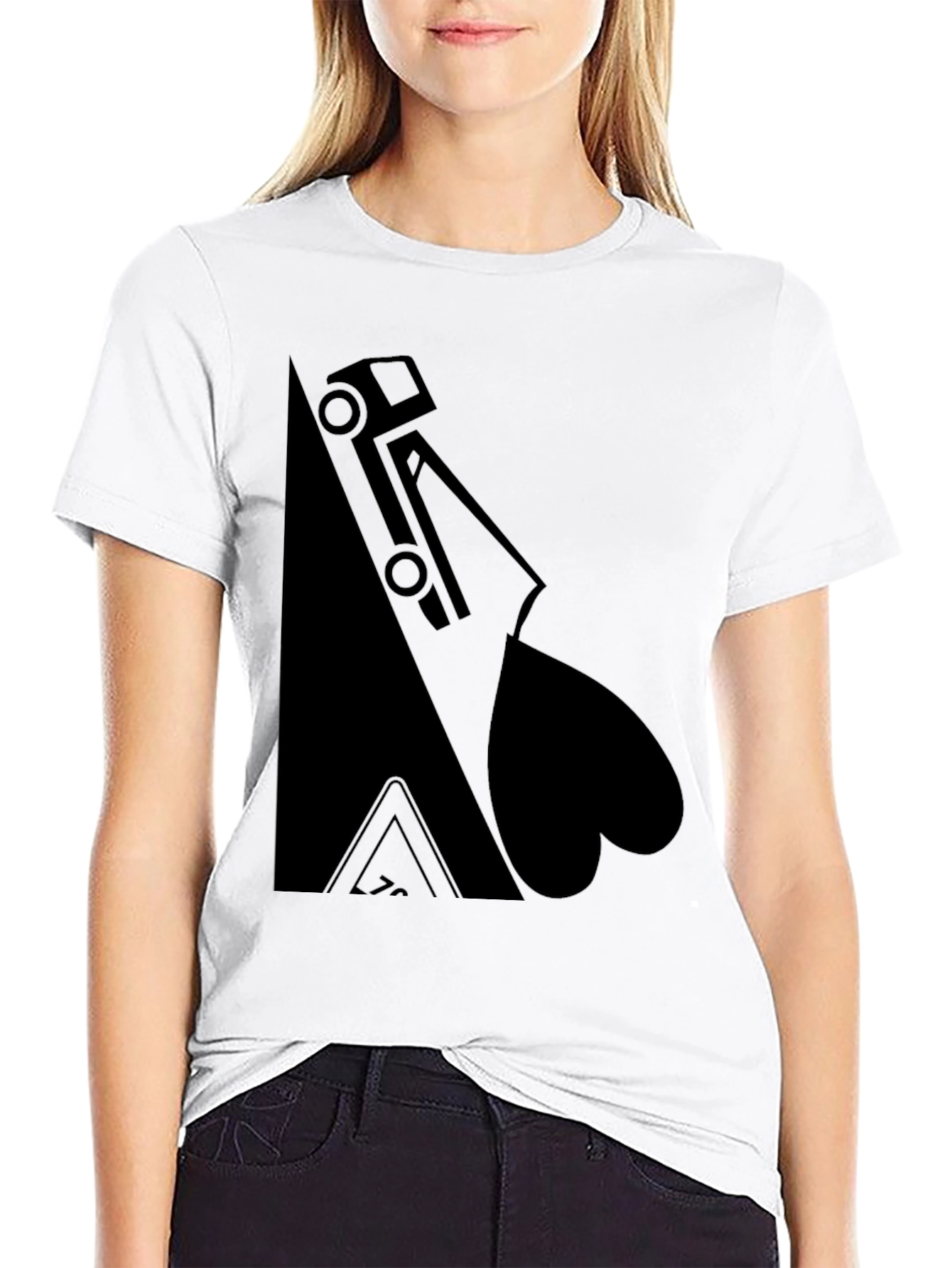 Truck & Heart Black T-Shirt