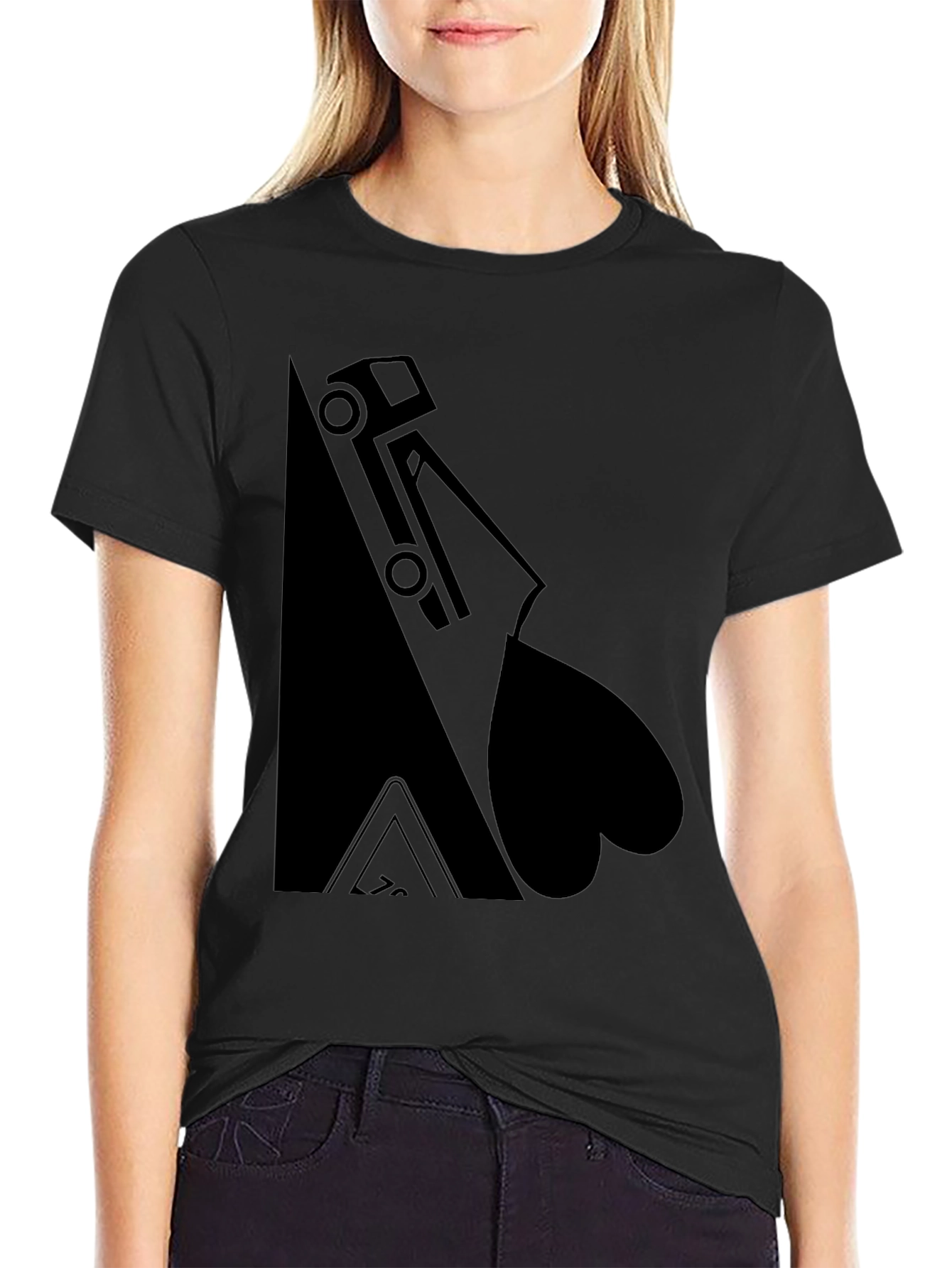 Truck & Heart Black T-Shirt